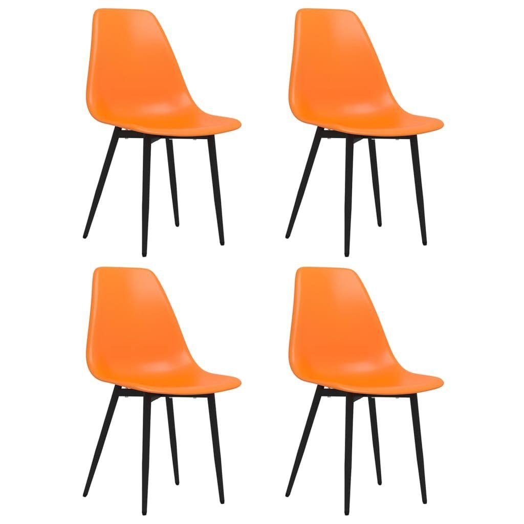 vidaXL Esszimmerstuhl Esszimmerstühle 4 Stk. Orange PP (4 St)