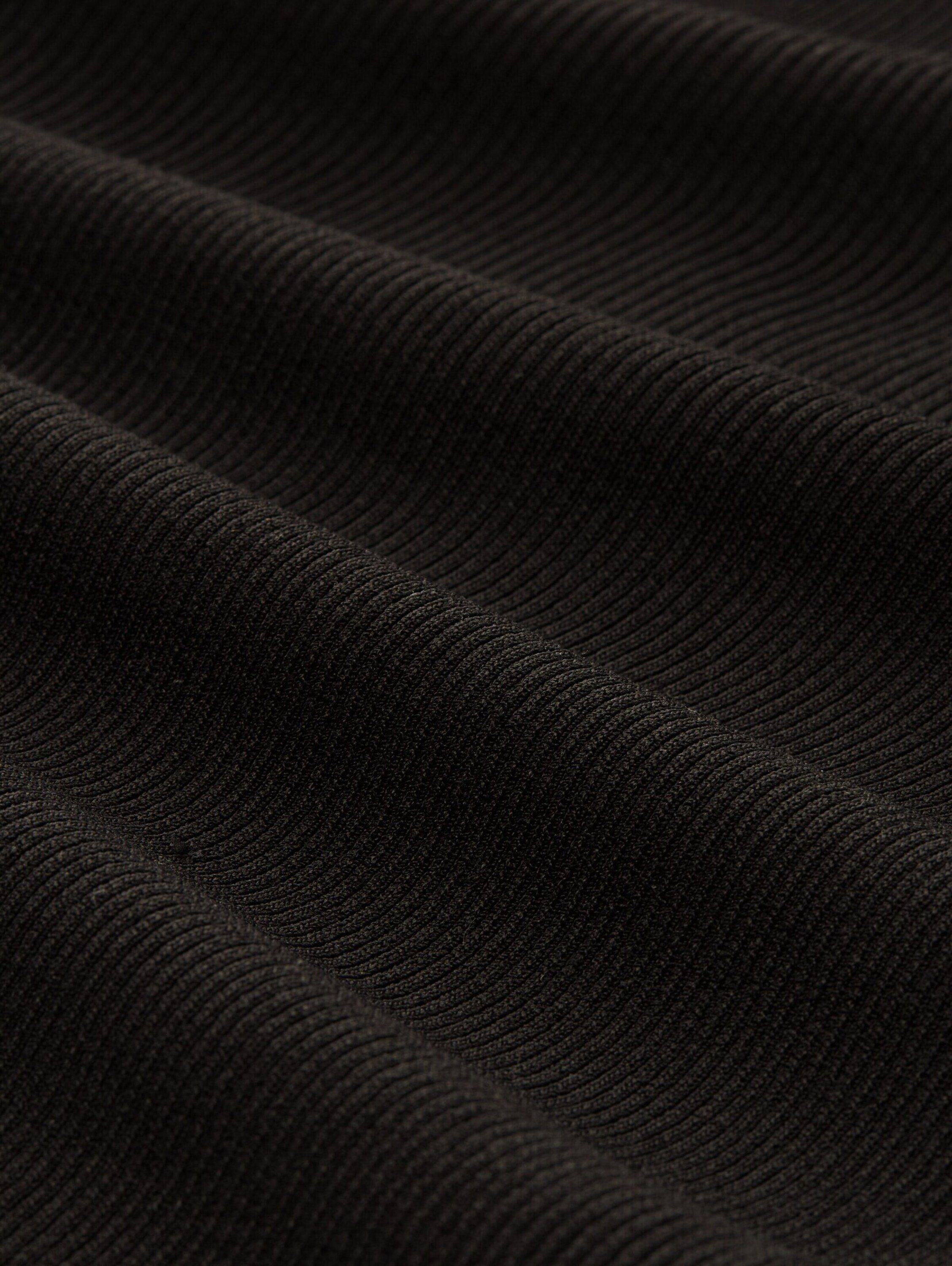 TOM TAILOR Denim Strickjacke Details (1-tlg) black Plain/ohne deep