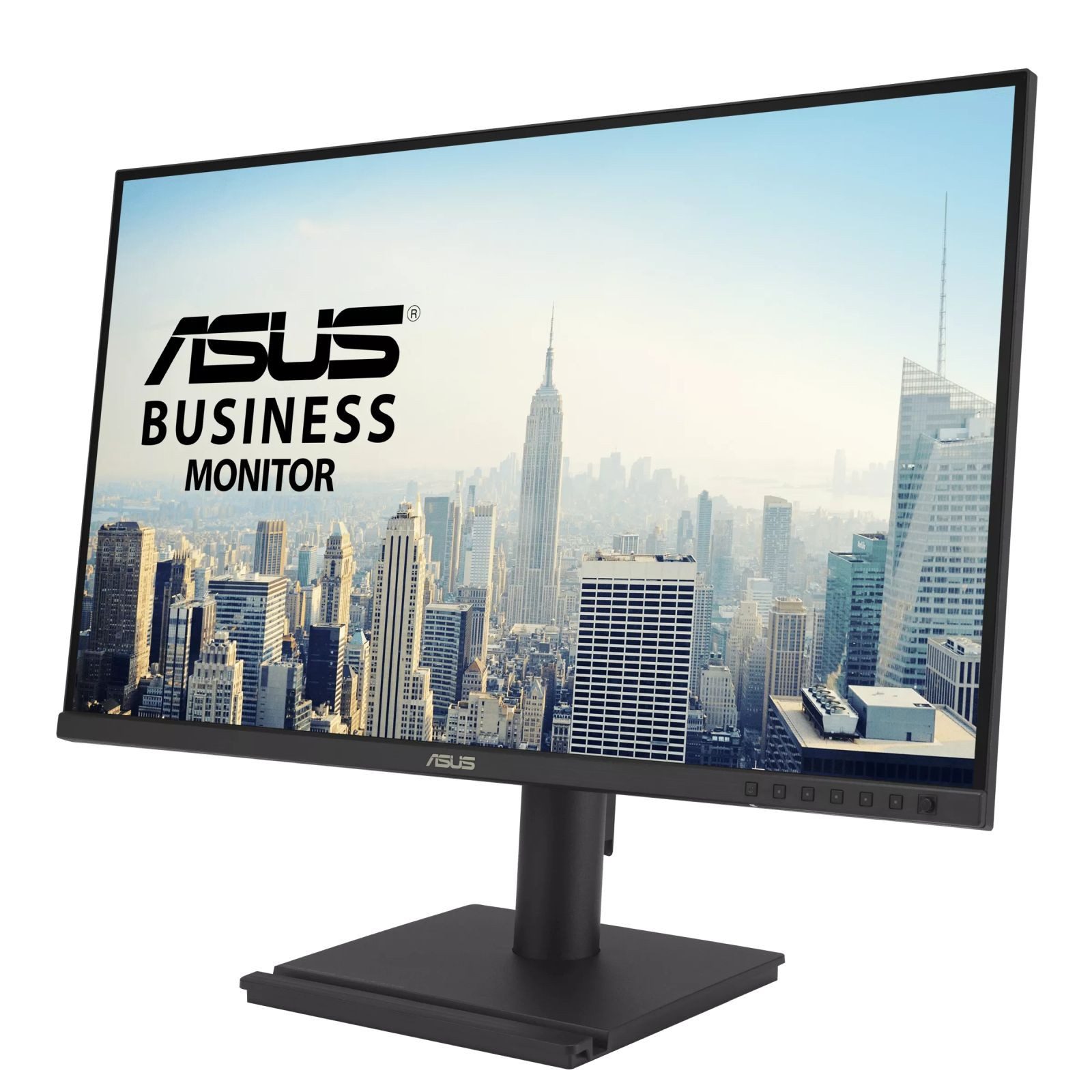 Asus Business BE27AQG 68.47cm (16:9) QHD TFT-Monitor (2560 x 1440 px, Quad HD, 5 ms Reaktionszeit, 120 Hz, IPS, Lautsprecher, HDCP, Kopfhörerbuchse, Pivot, Höhenverstellbar)