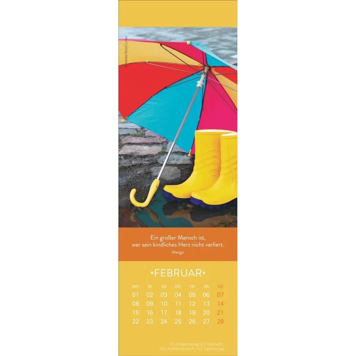 HEYE Wandkalender Gute Gedanken Lesezeichen & Kalender 2027