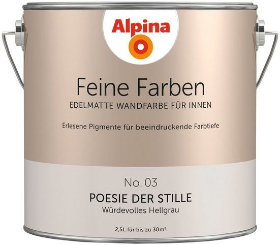 ALPINA Farbe »Alpina Feine Farben Poesie der Stille«, 2,5 ...
