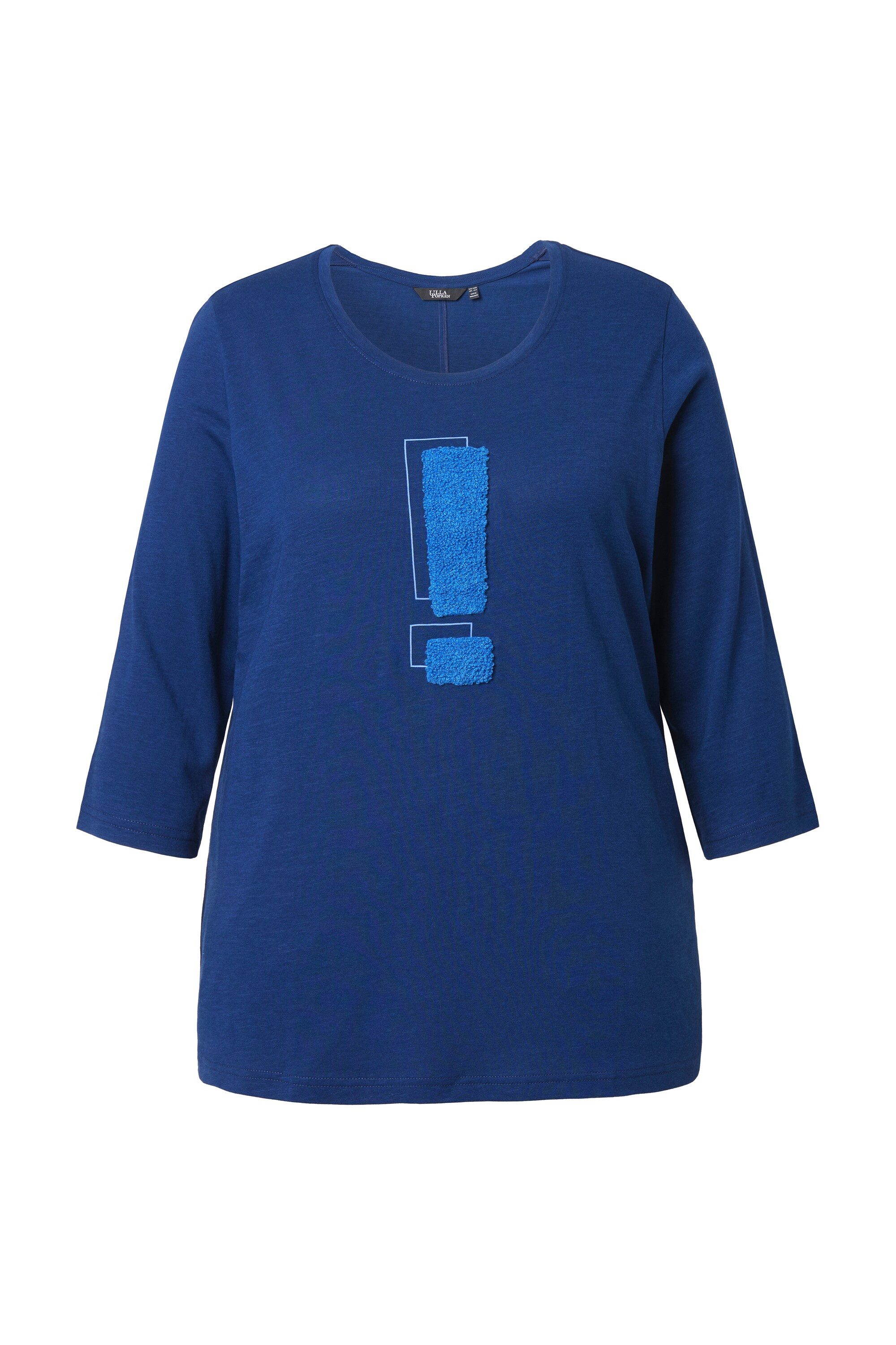 T-Shirt Shirt Ausrufezeichen Classic Rundhals 3/4-Arm