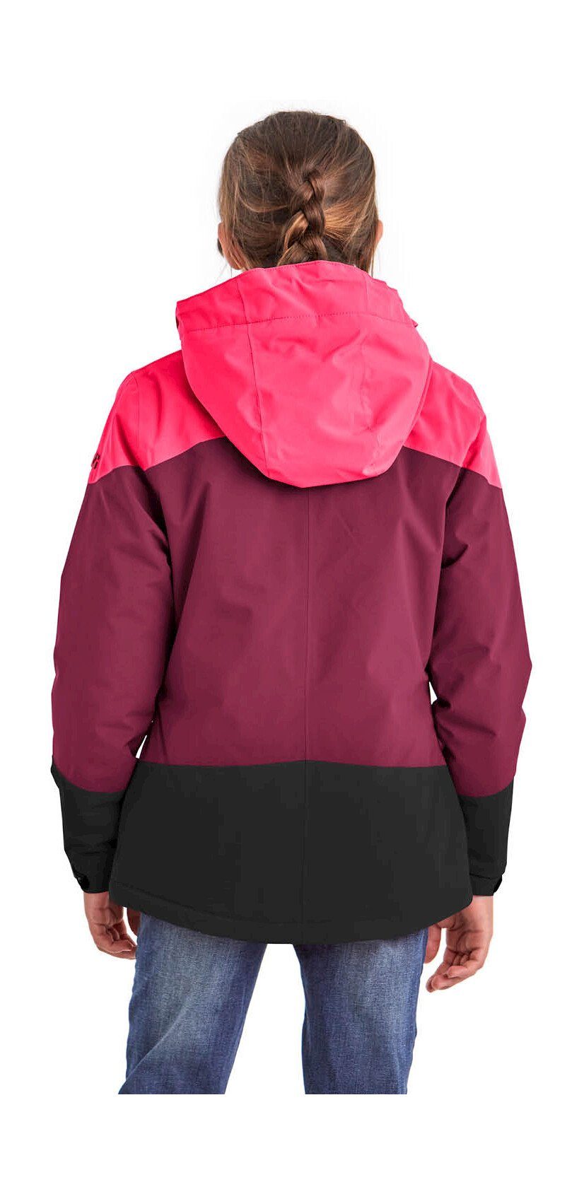 Killtec Outdoorjacke KOW 195 GRLS JCKT Wasserdichte Winterjacke mit Colourblock, verstellbaren Details