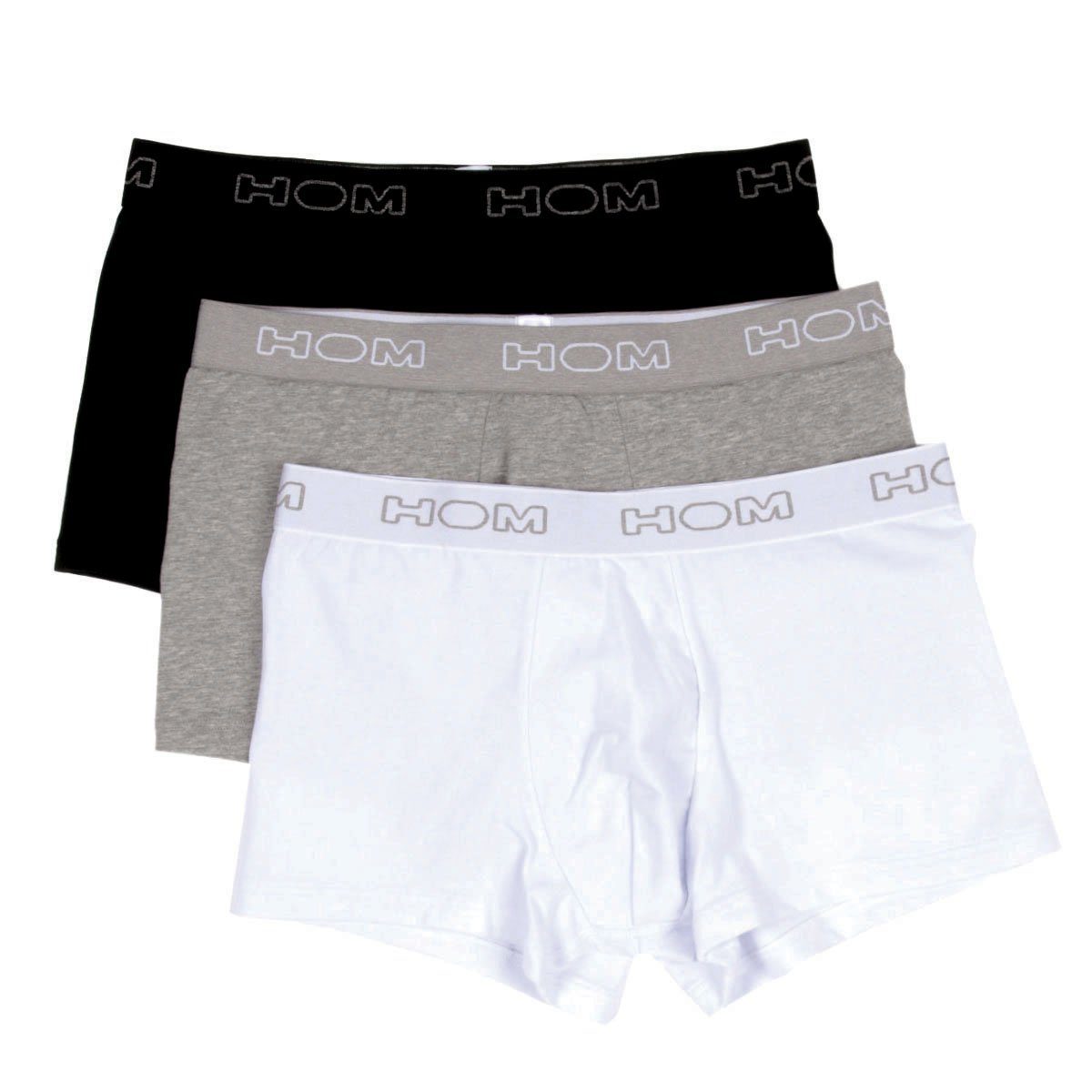 Hom Retro Pants Boxerlines 3-Pack grey mel/white/black