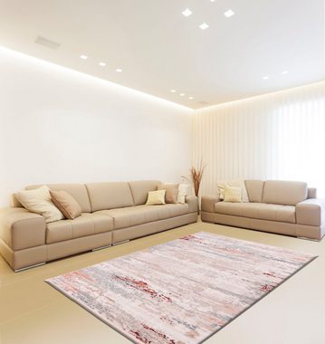 Teppich Miran 625, calo-deluxe, rechteckig, Höhe: 12 mm, Vintage Design, mit Fransen, Wohnzimmer