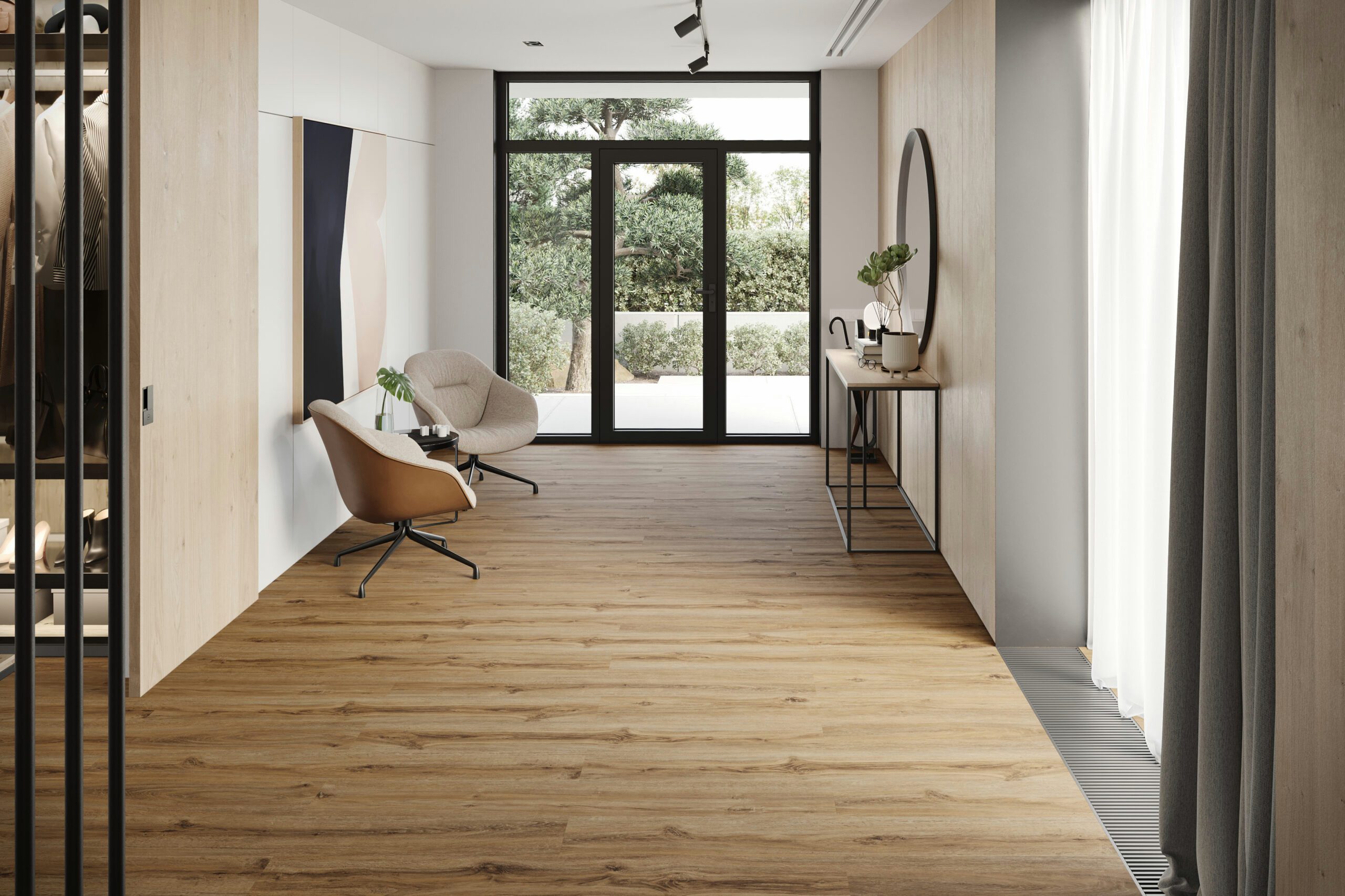 FALQUON GmbH Vinylboden THE FLOOR Wood, Klick-Dielen, Packung, In 1 Packung: 6 Paneele - 1,8m², 1 Packung: 6 Paneele - 1,8m²