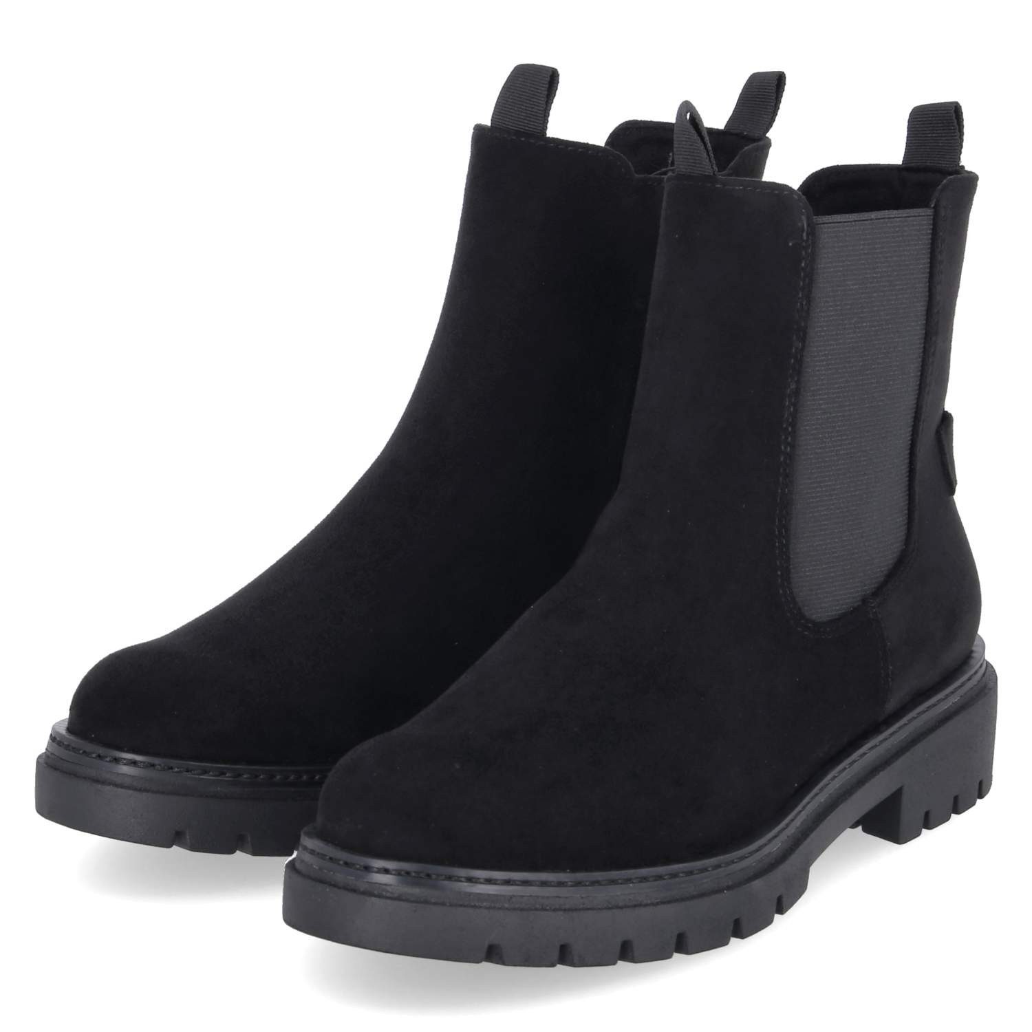 MARCO TOZZI Marco Tozzi Chelsea Boots 2-25437-47-001 Damen Textil black Schlupfstiefel