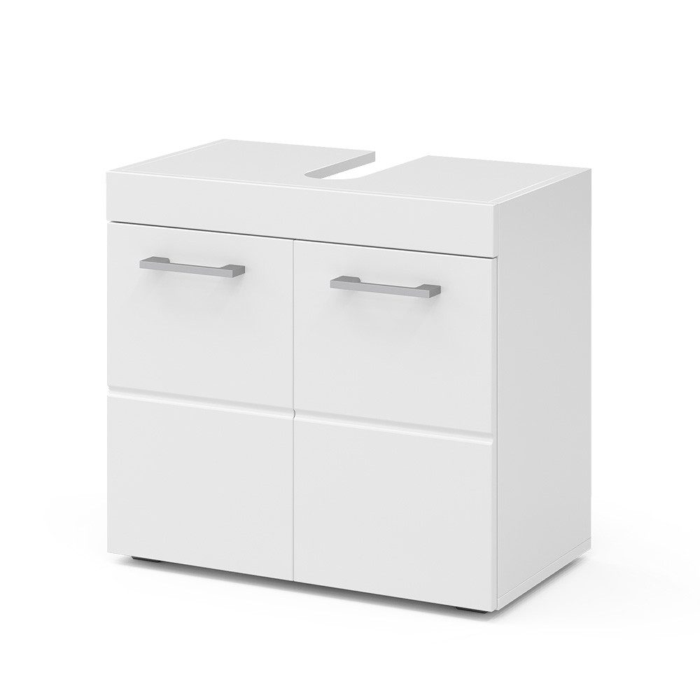 Vicco Waschbeckenunterschrank Luna, Weiß, 60 x 56 cm (1-St)