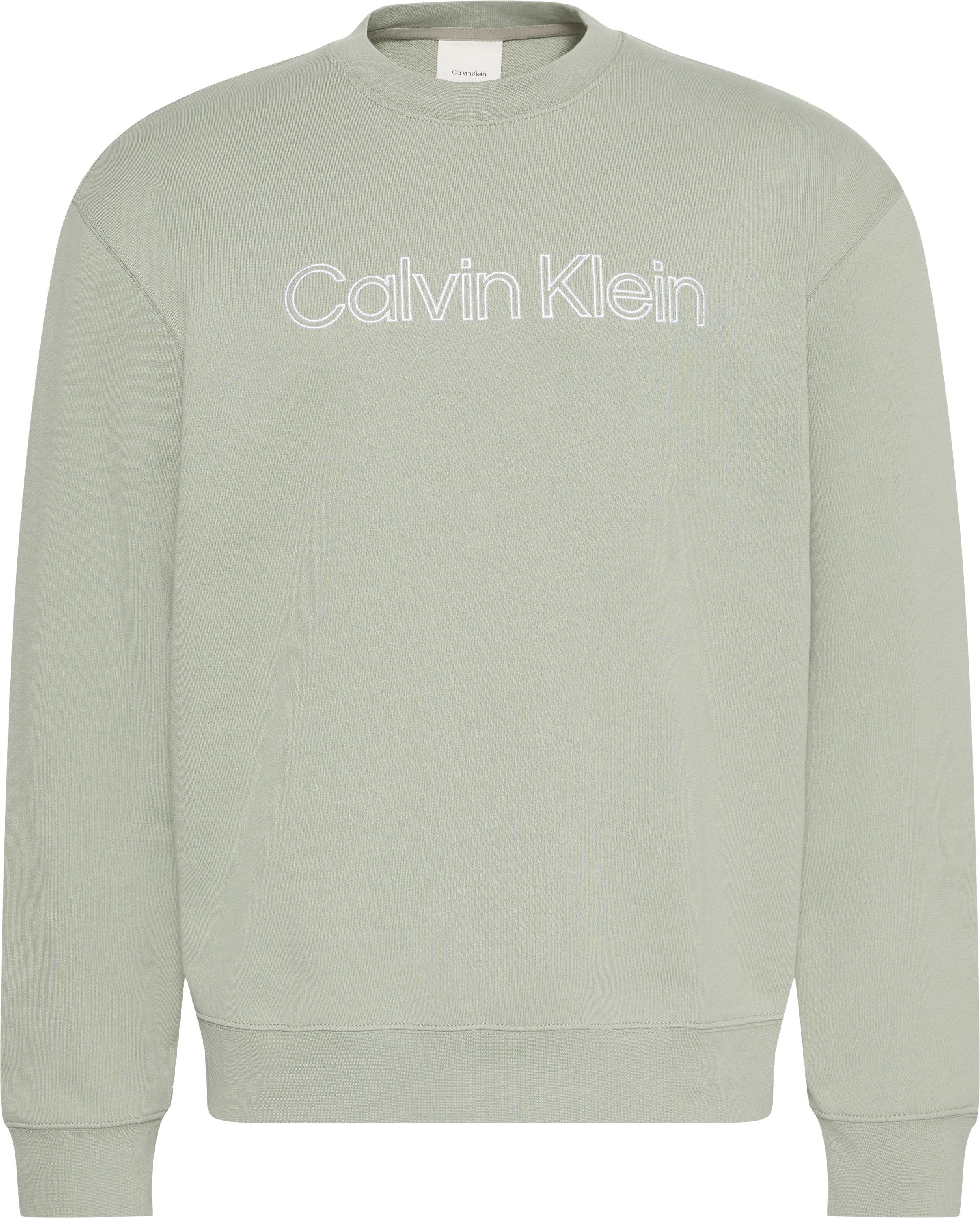 Calvin Klein Sweatshirt Rundhalsausschnitt, Regular Fit, Druck