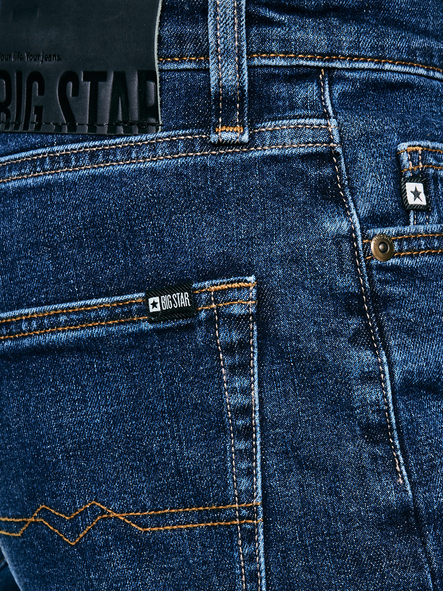 BIG STAR Tapered-fit-Jeans HARPER hohe Leibhöhe