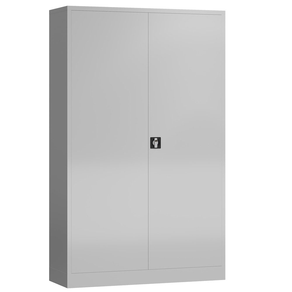 Steelboxx Mehrzweckschrank ClassiX XXL Flügeltürenschrank, 1945 x 1200 x 600 mm, lichtgrau (1-St) Mehrzweckschrank abschließbar