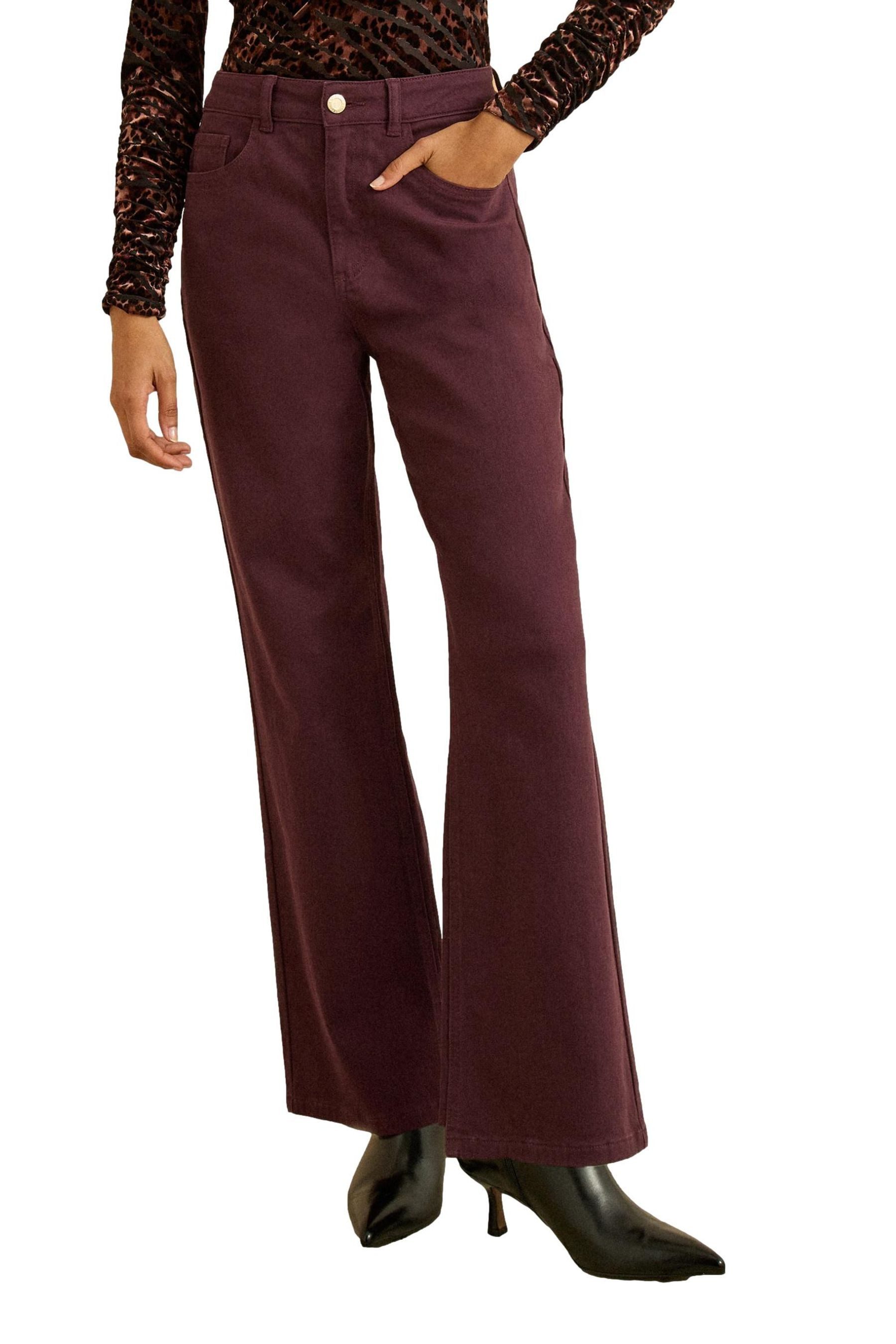 Love & Roses Straight-Jeans Love & Roses Cropped-Jeans mit weitem Bein Regular (1-tlg)