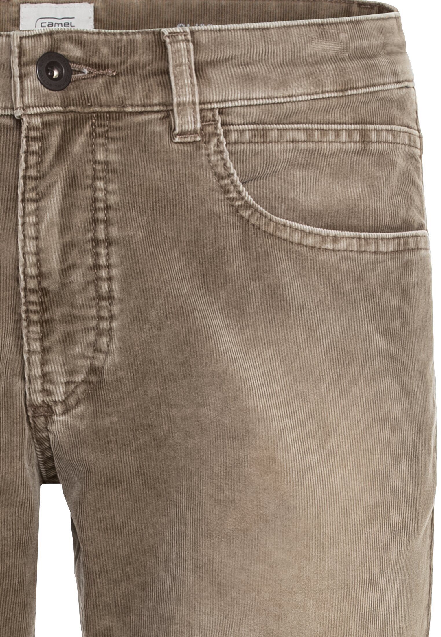 Cordhose camel (1-tlg) Braun active Cordhose 5-Pocket