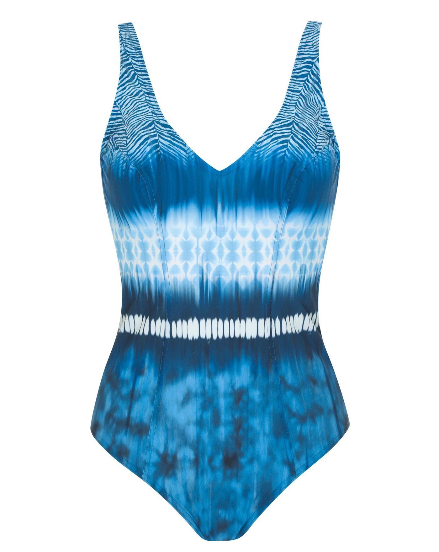 Sunflair Badeanzug Beach Fashion blue white Badeanzug mit Softcups und Shapewear