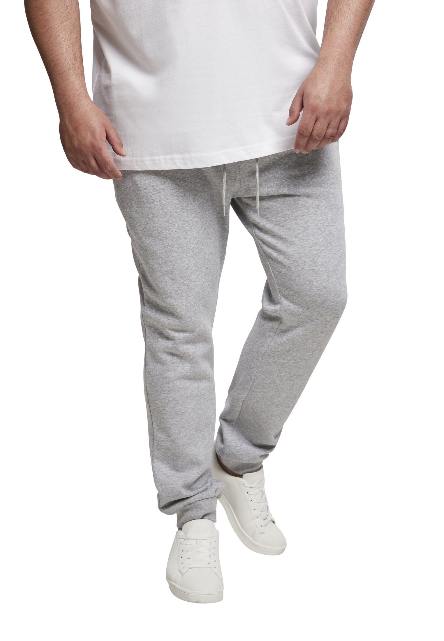 URBAN CLASSICS Stoffhose Männer Organic Basic Sweatpants (1-tlg) grey