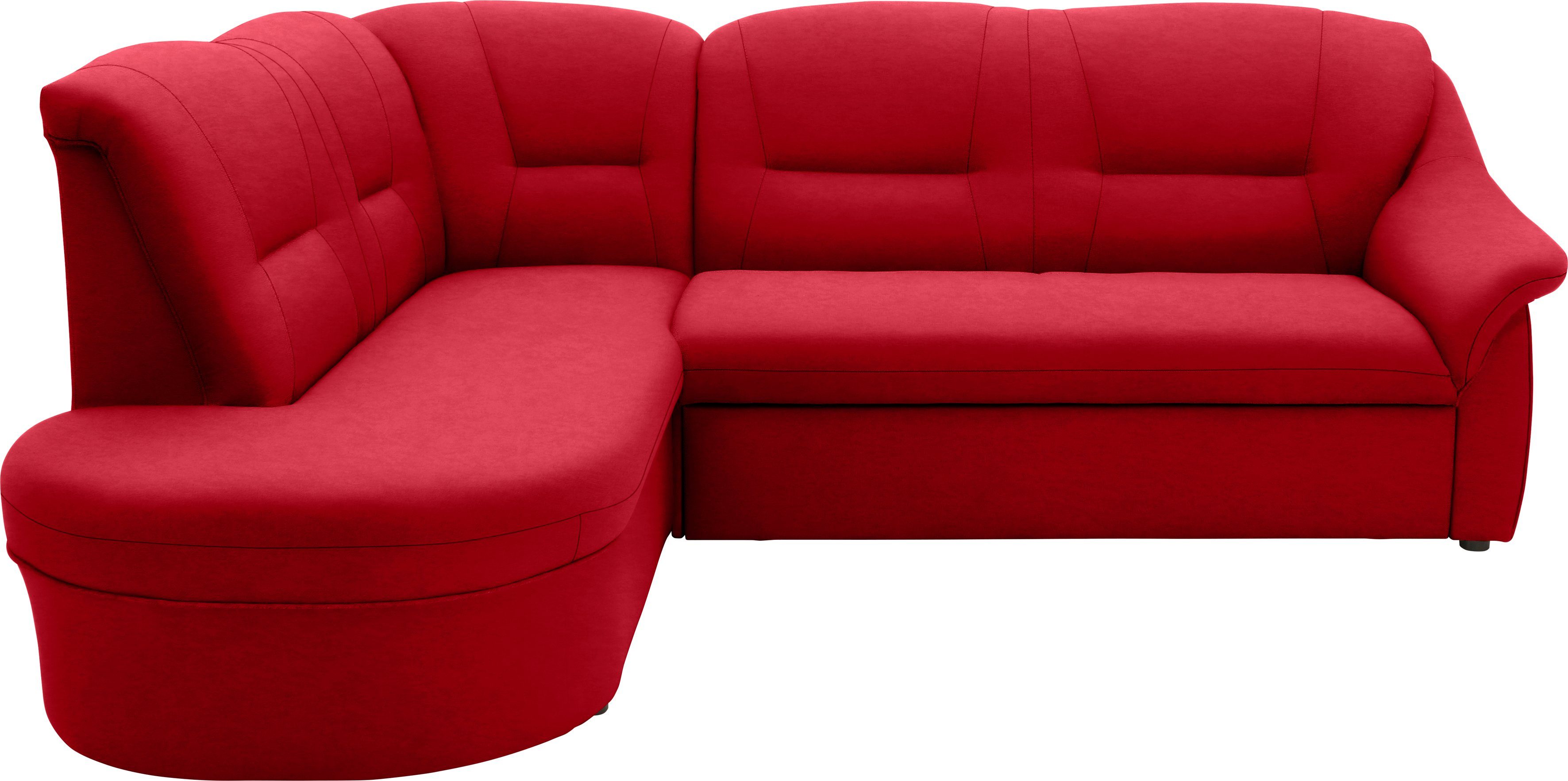 DOMO collection Ecksofa "Faenza für kleine Räume, Stellmaße 232,176cm, komf günstig online kaufen