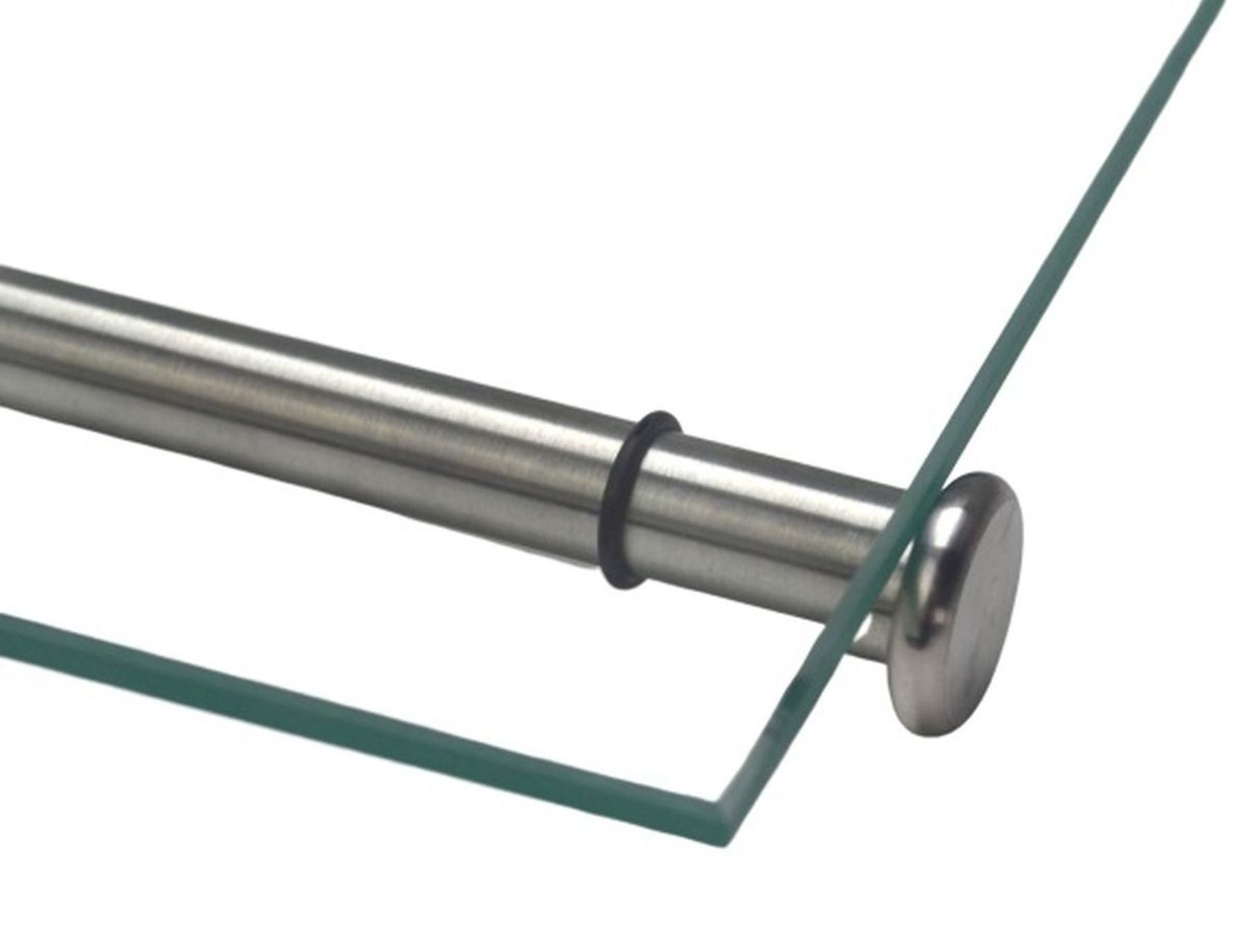 livingpoint24 Wandregalhalter Regalbodenträger 25,5cm Regalbodenhalter Edelstahl Regalhalter Stick, 1-tlg.