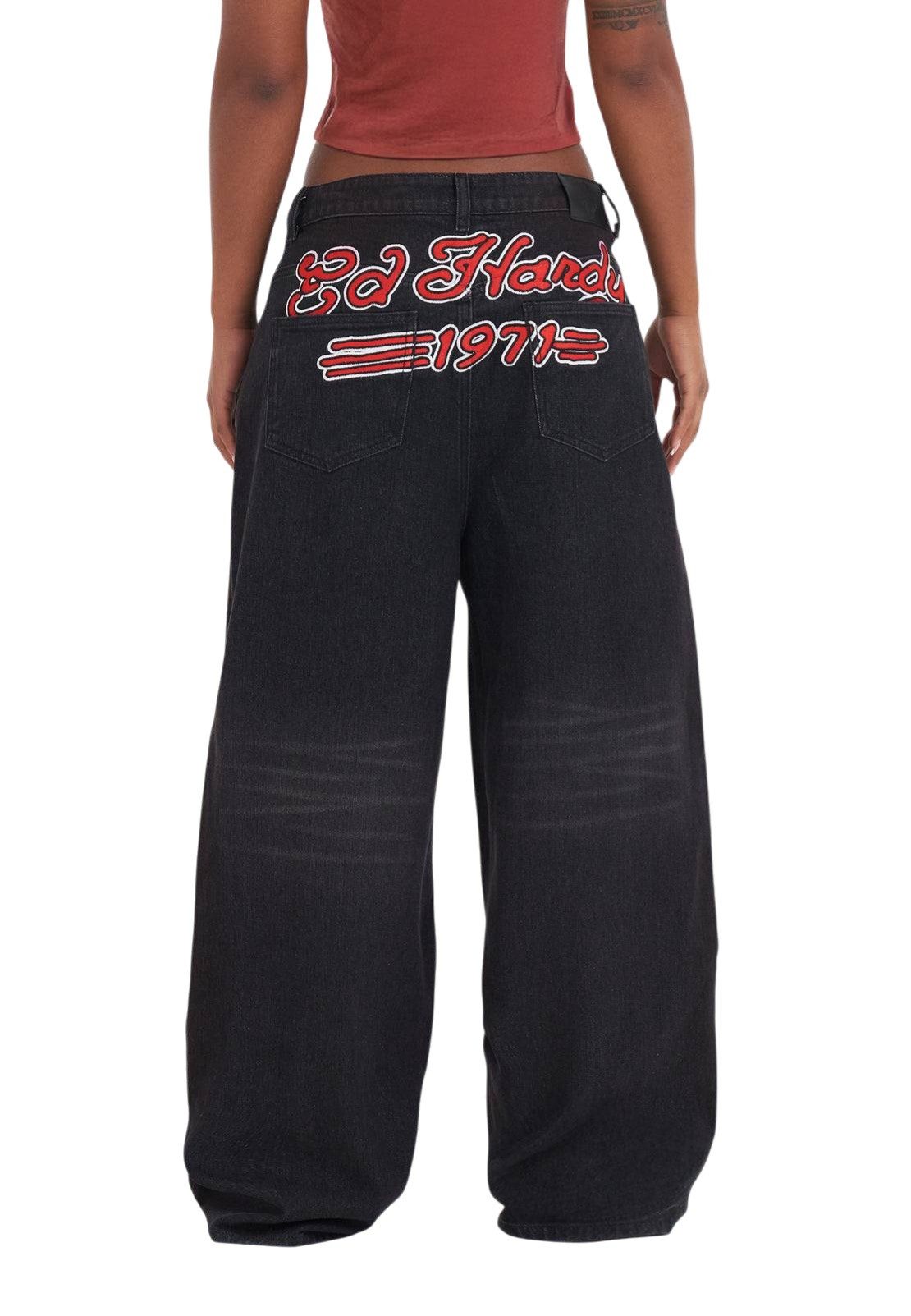 Ed Hardy Relax-fit-Jeans Jeans Ed Hardy Womens In Memory Applique Lässige Passform