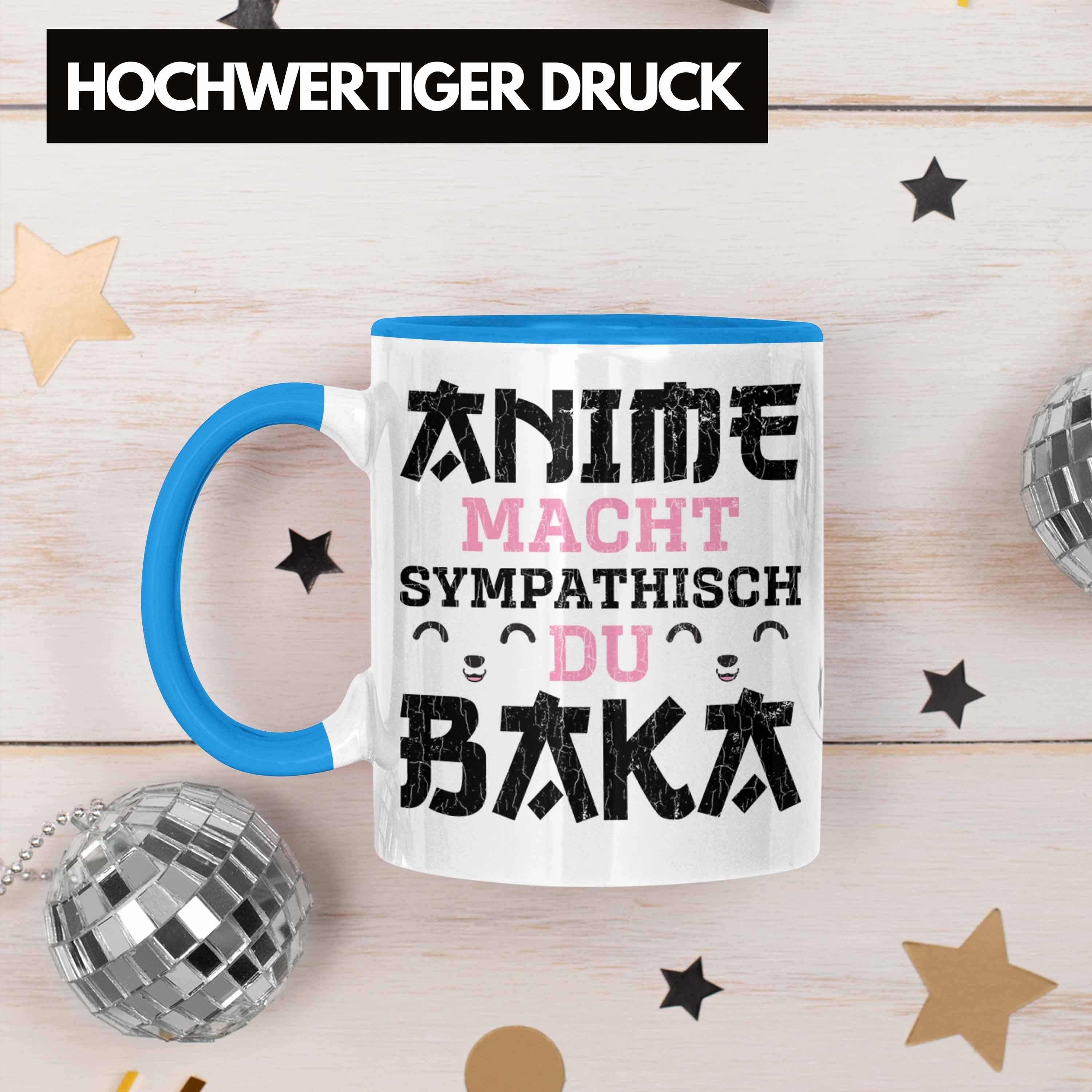 Anme Trendation Anime Spruch Trendation Tasse Deko Blau Geschenke Kaffeetasse Tasse Sympathisch Fan - Geschenk