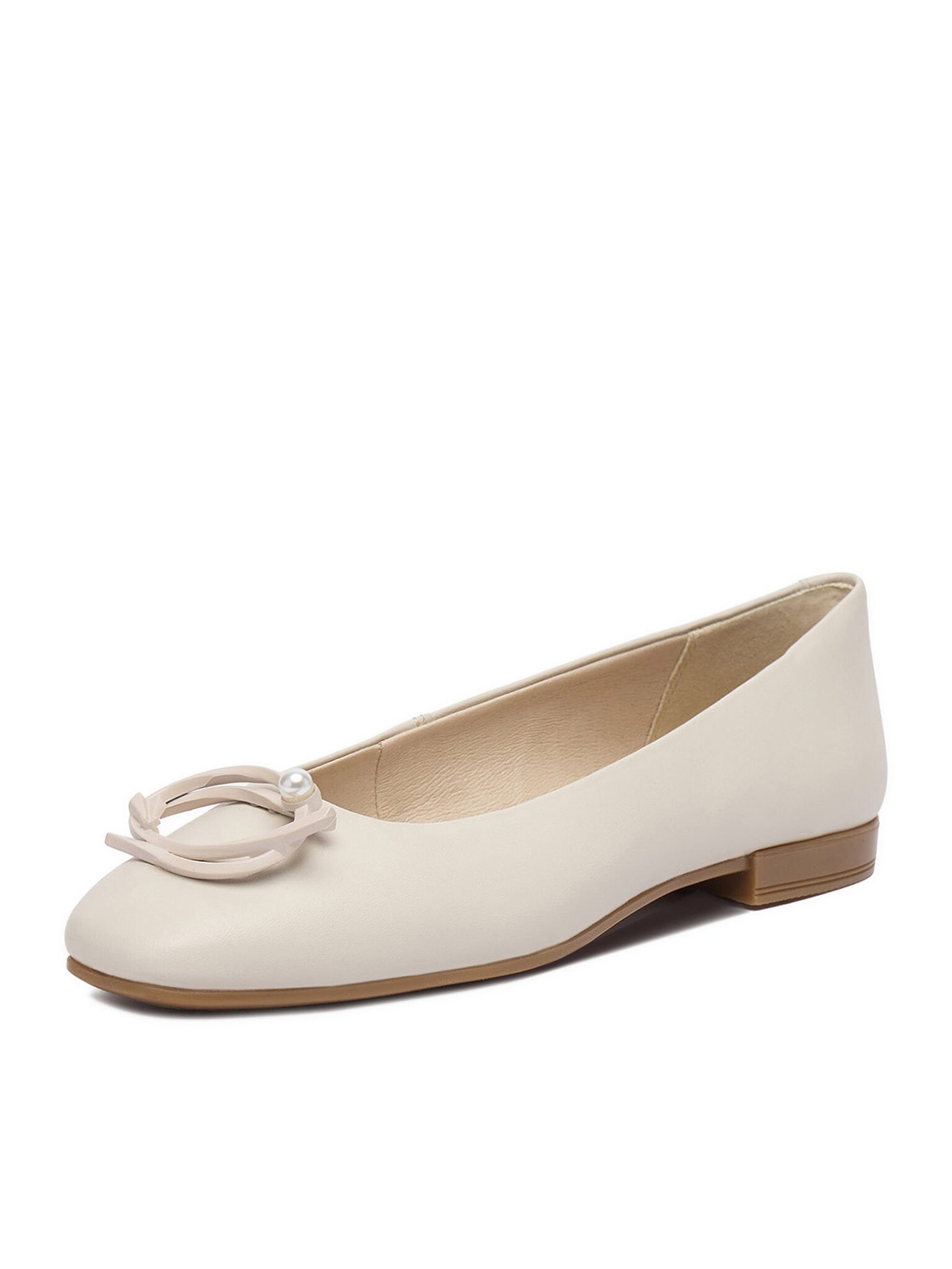 LASOCKI Lasocki Damen-Ballerinas Beige Lasocki-CEO-RST-ROMI-89 Hell Beige Ballerina – Bild 3 von 5