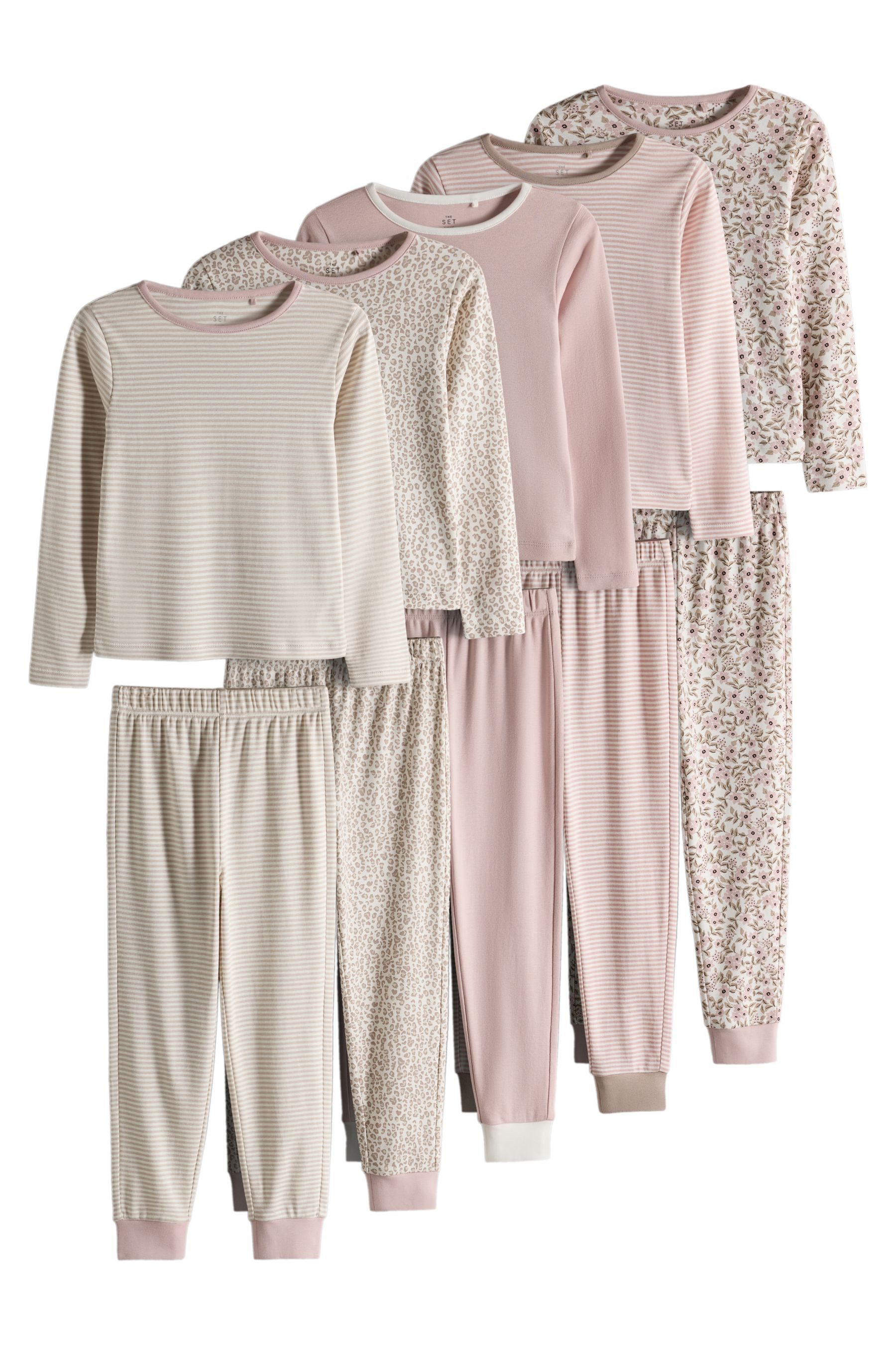 The Set Pyjama The Set Kuschelige Schlafanzüge aus Baumwolljersey (10 tlg)