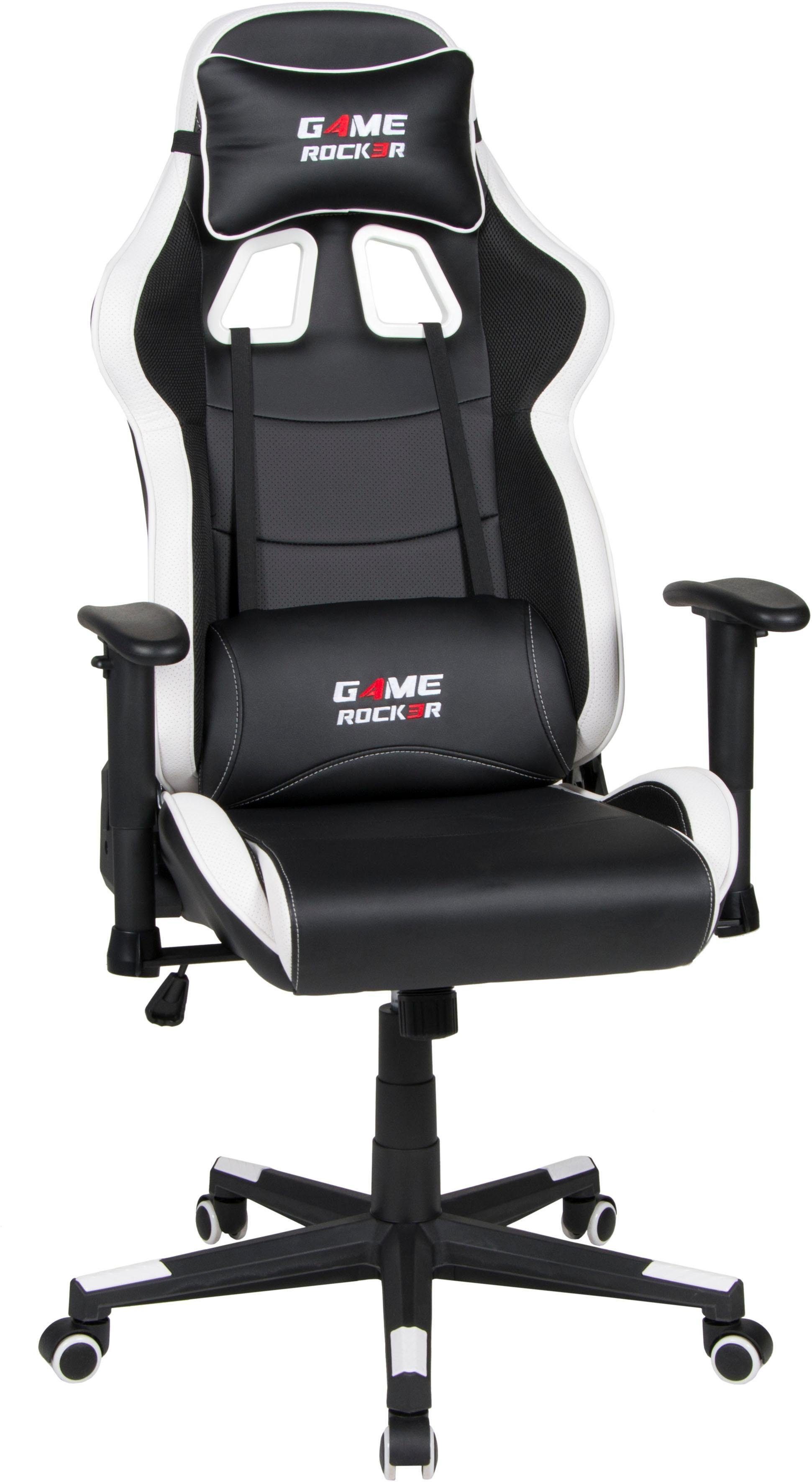 G-10 schwarz/weiß Duo Gaming-Stuhl Collection schwarz/weiß Game-Rocker |