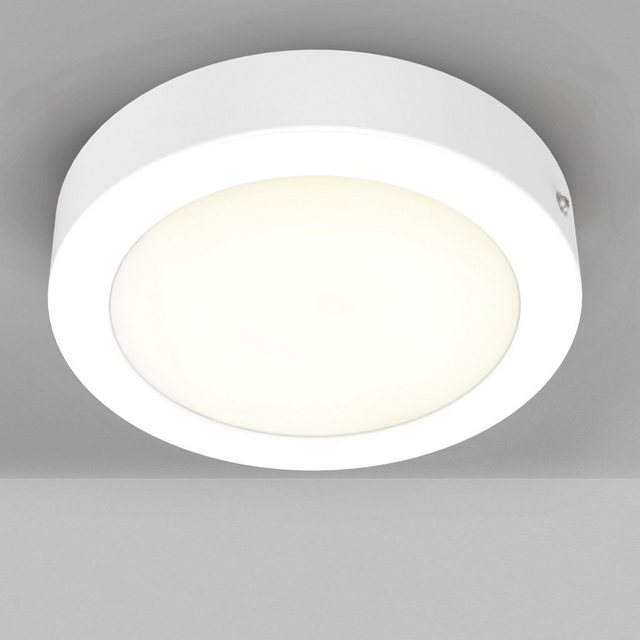B.K.Licht LED Aufbaustrahler »Garnet Weiß«, LED Unterbauleuchte Panel 12W 900Lm Lampe Aufputz-Decken Spots Leuchte Ø170mm-Otto