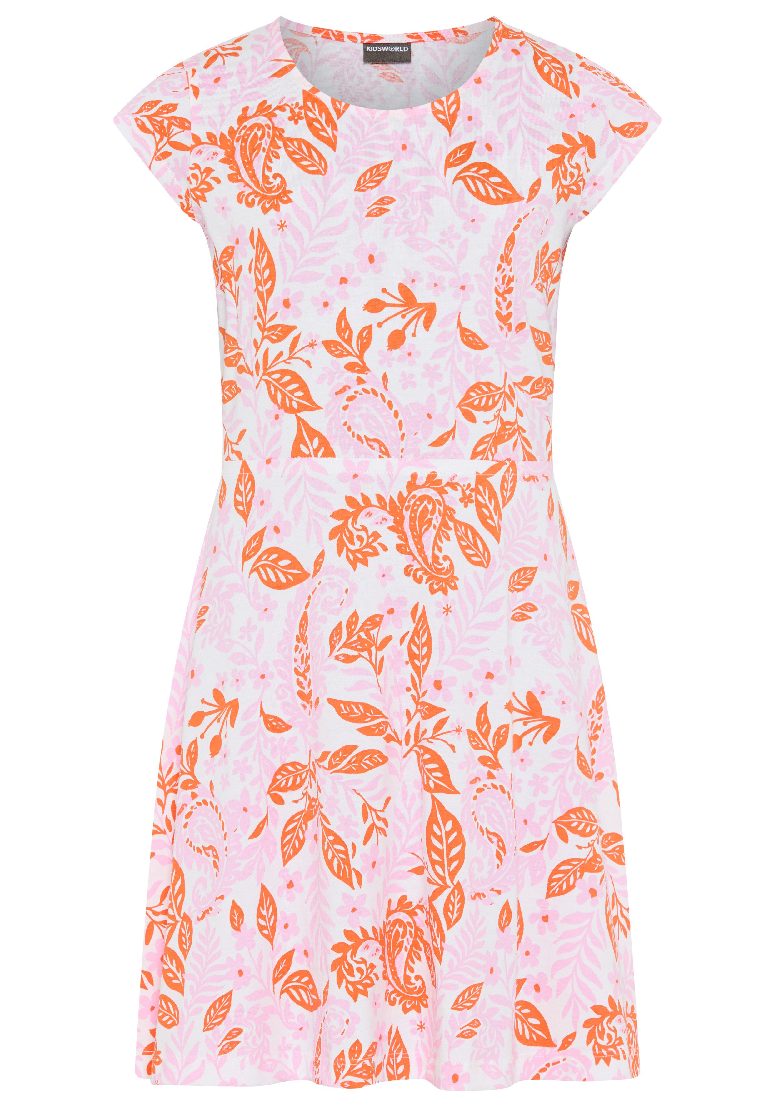 Jerseykleid Kleid mit Paisley-Allover Muster