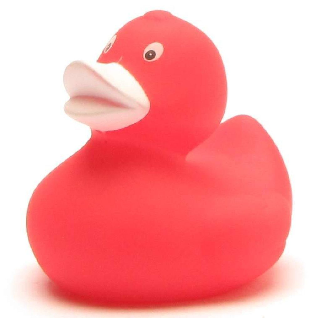 Duckshop Badespielzeug Quietscheentchen rot 6 cm - Badeente