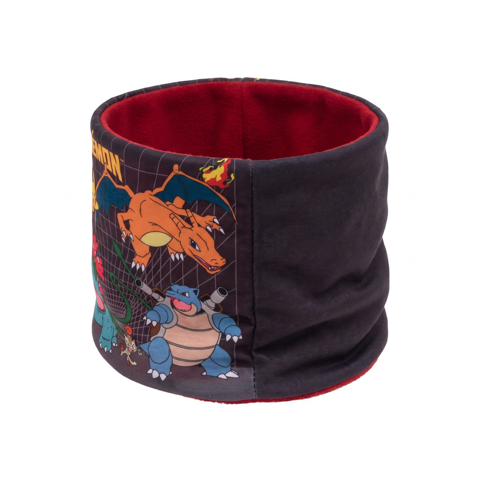 POKÉMON Schal Pokemon Pikachu Kinder Herbst Winter Coral Snood Loop 20x25 cm