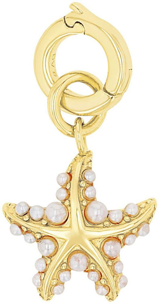 Amor Charm-Einhänger Seestern-Optik, mit Glasperle
