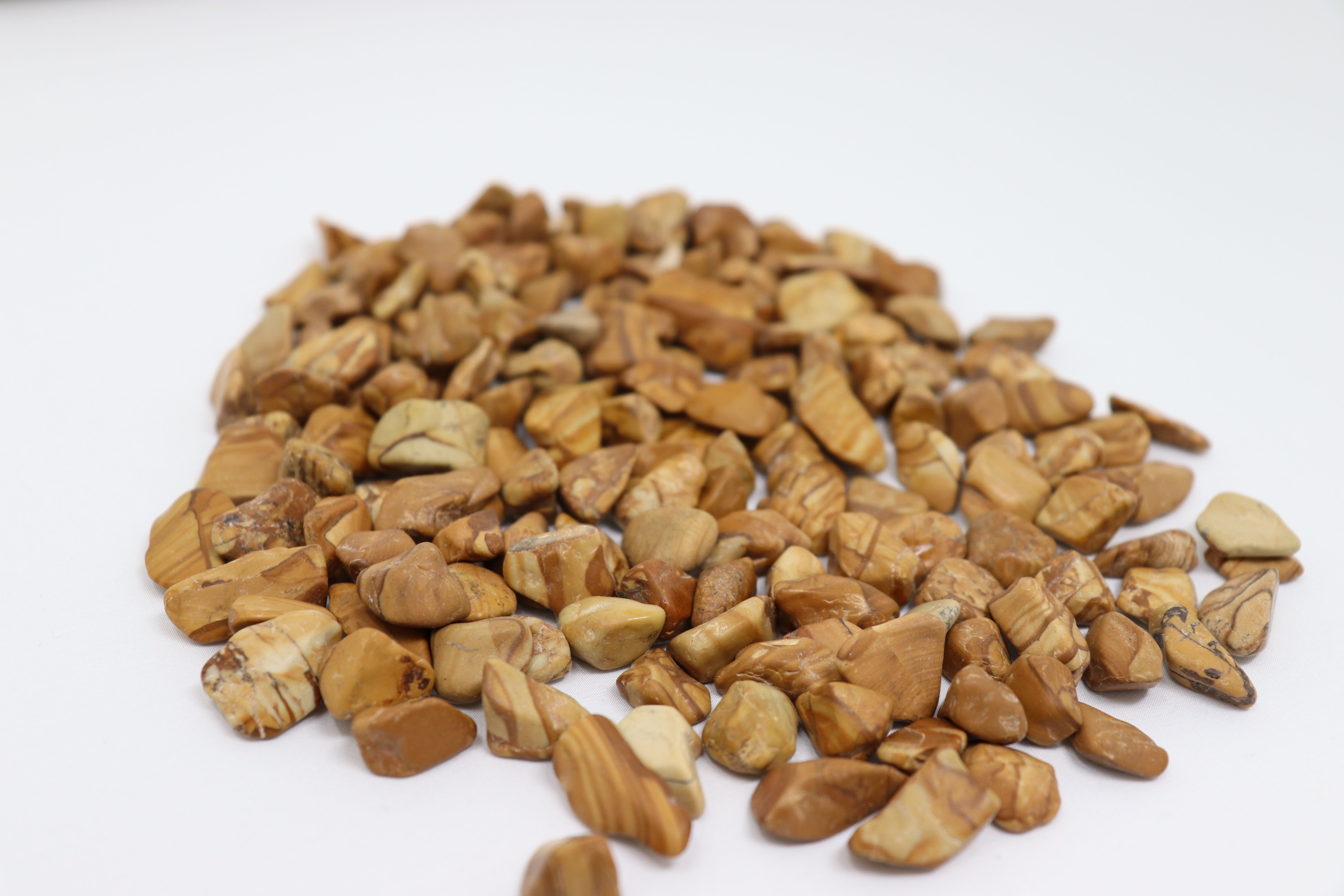 Aquagart Zierkies 160kg Polierter Splitt Flusskiesel Kieselsteine Ziersplitt holz, (1 St)