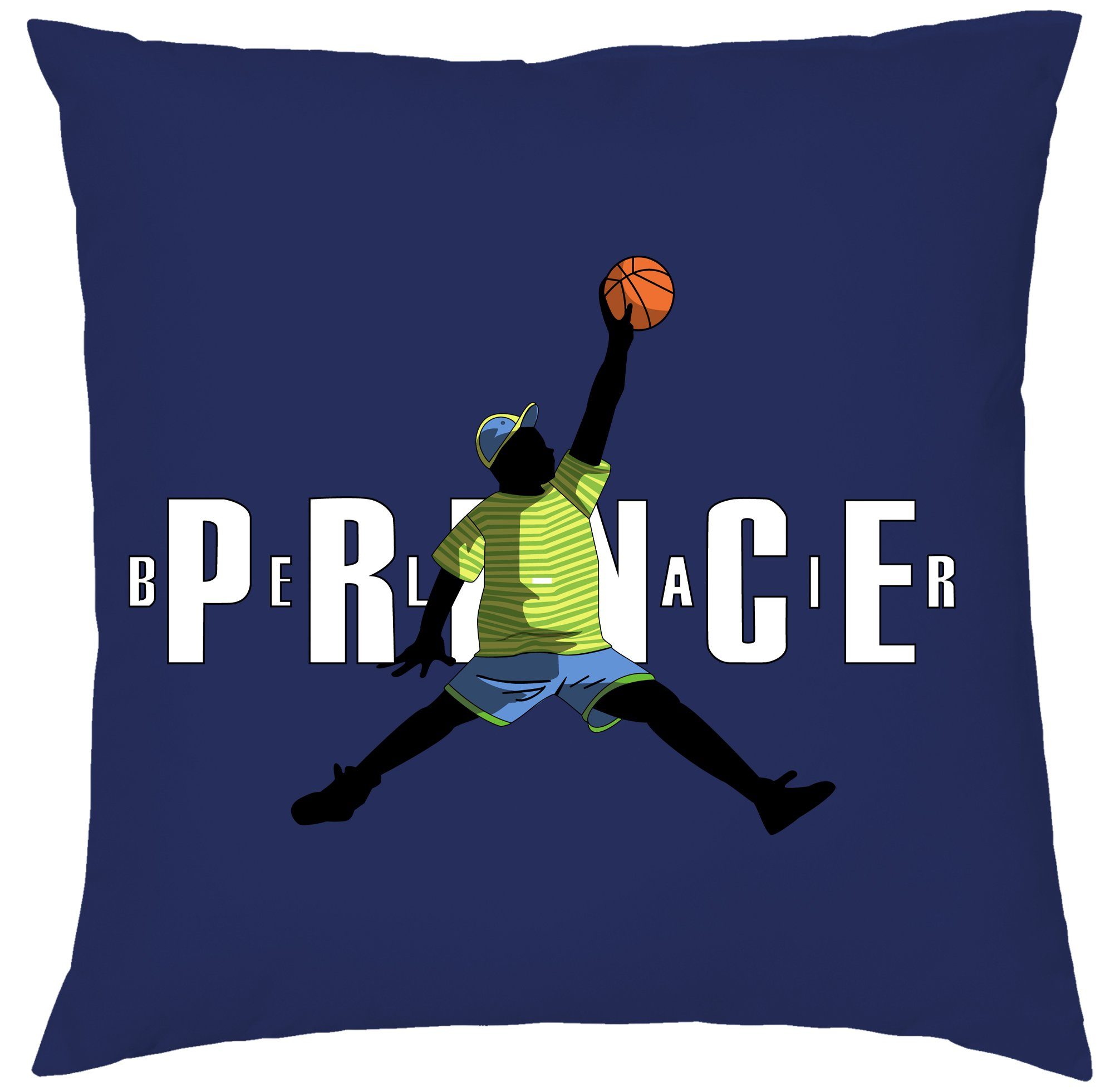 Blondie & Brownie Dekokissen Fresh Prince Bel Air Will Basketball Kissen mit Füllung Navyblau