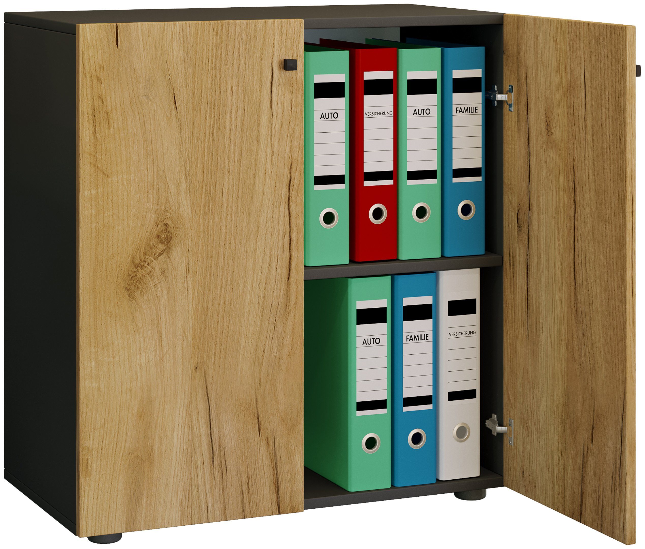 VCM Aktenschrank Büroschrank Bücher Ordner Aktenschrank günstig online kaufen