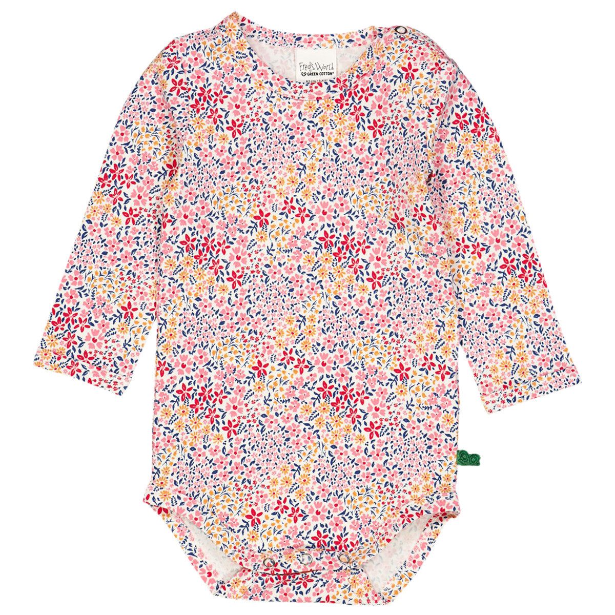 Fred's World by GREEN COTTON Langarmbody 1582074600 Mädchen (1-tlg) Langarm Einteiler, Body, Longsleeve-Body, Bodysuit, Stretchbody