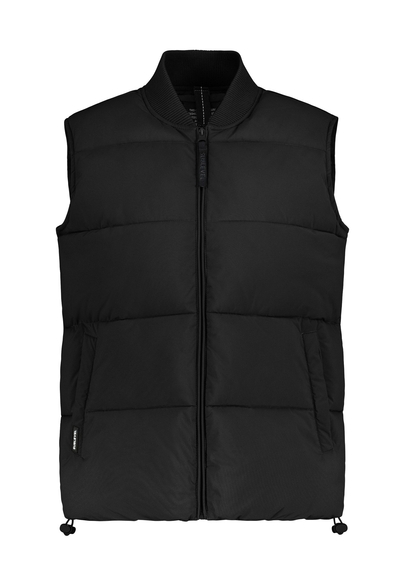 SUBLEVEL Steppweste Damen Weste mit Stehkragen und Gummizug mit Leistentasc günstig online kaufen