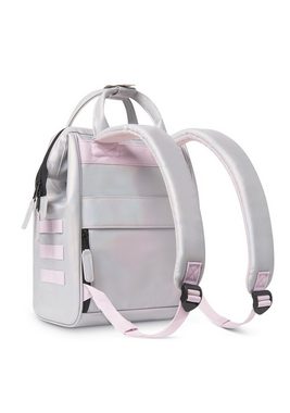 CABAIA Tagesrucksack Adventurer S Iridescent (3-tlg), Holografischer Rucksack mit zwei Vordertaschen