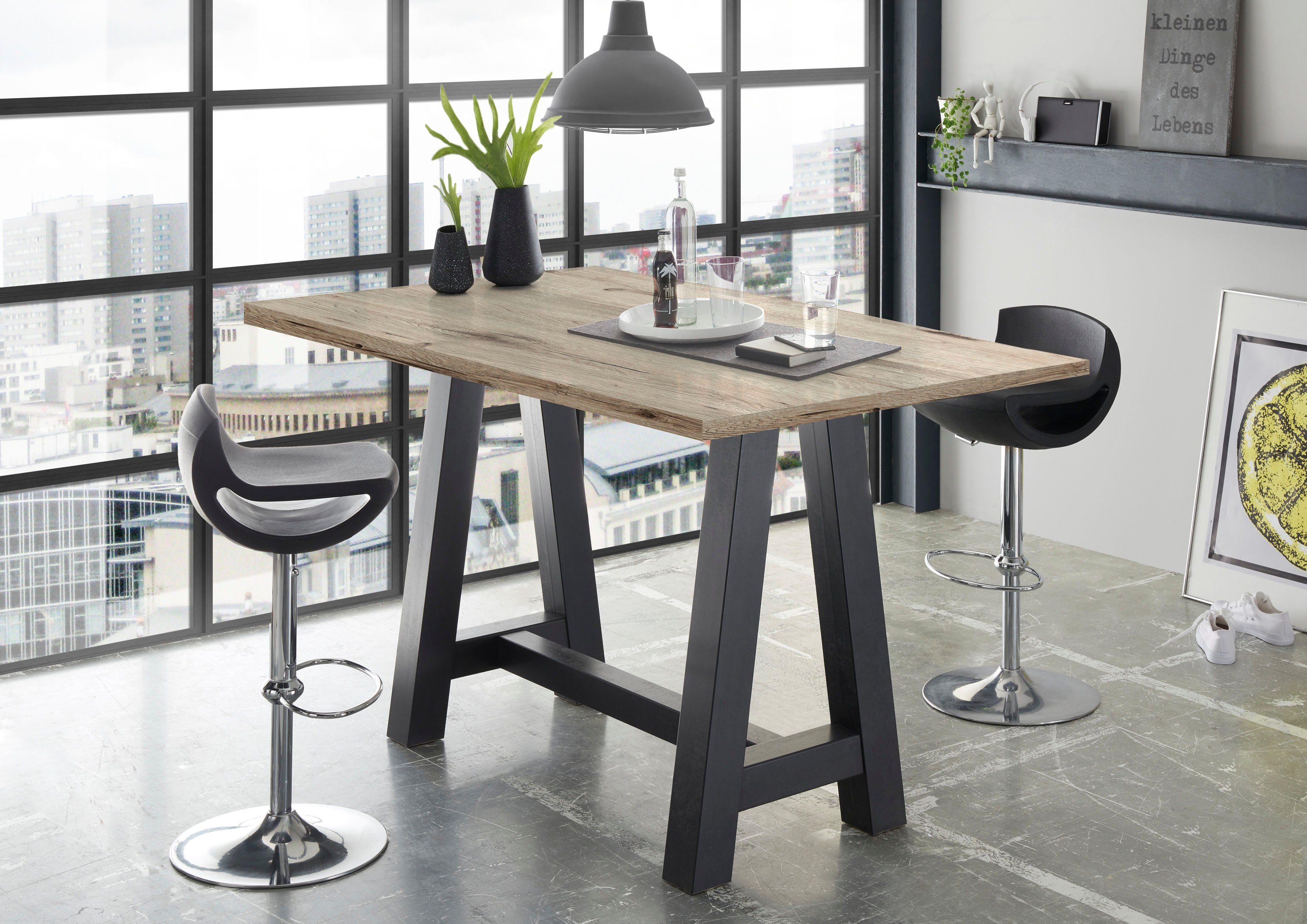 Mäusbacher Bartisch, Gestell in A-Form (Breite günstig online kaufen