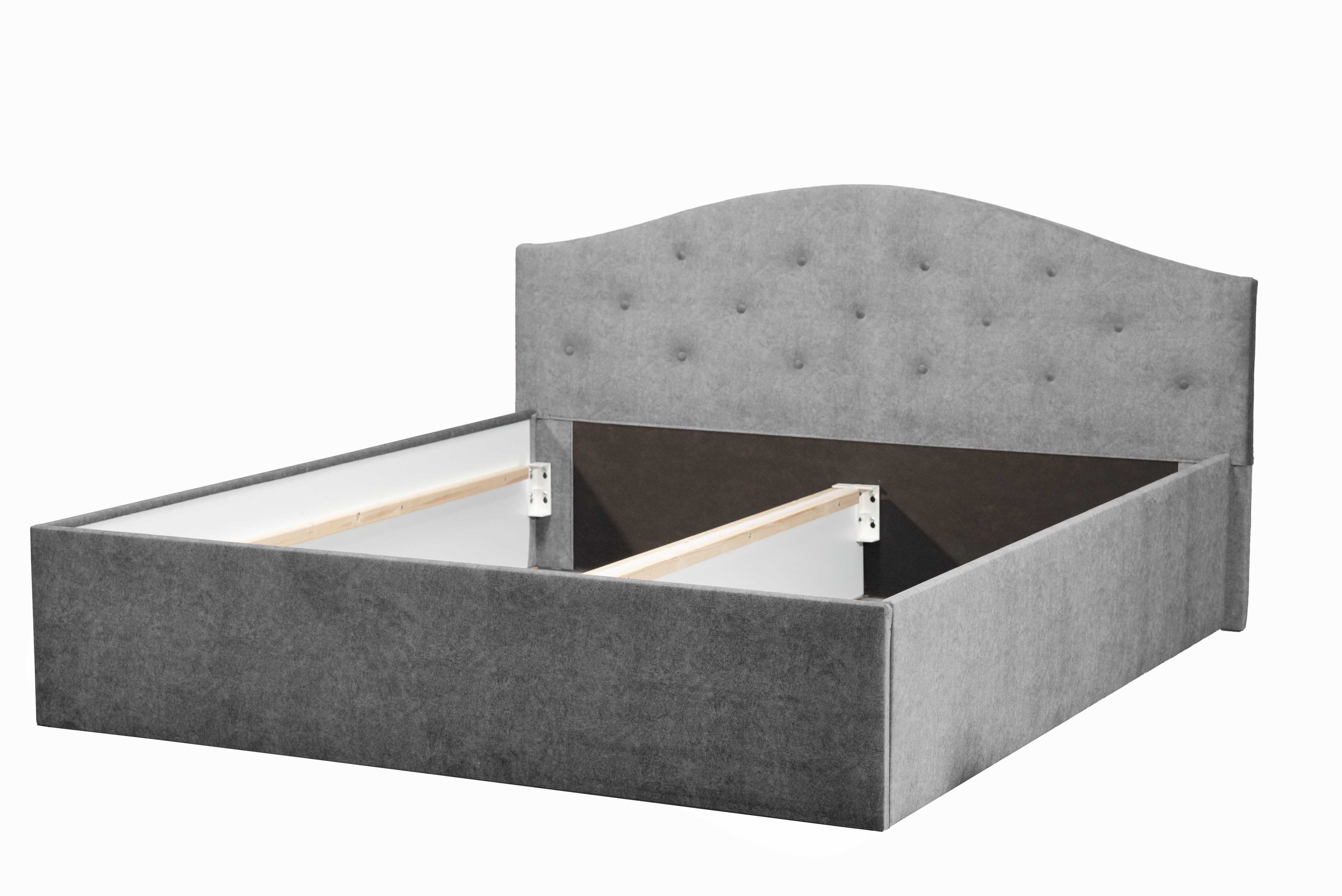 Halmon ist mit Lattenrost erhältlich Matratze bei der Betten Schlafkomfort Polsterbett Grau Oslo, ein Ausführung