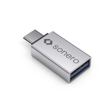 sonero Sonero U-A100 USB-Adapter (USB-C Stecker auf USB-A Buchse) alu/silber USB-Kabel