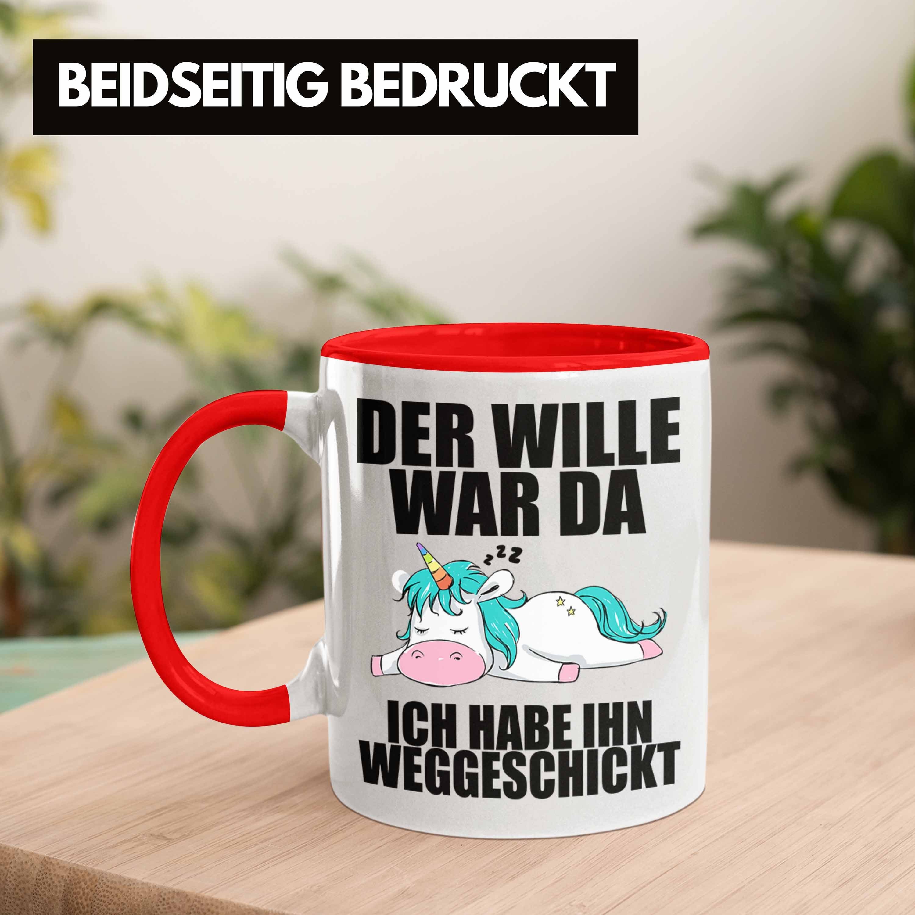 Arbeitskollege Sprüch Rot Geschenk mit Mitarbeiter Tasse Trendation Trendation Tasse Einhorn Kollegin -