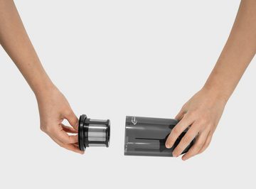 KÄRCHER Akku-Handstaubsauger CVH 2, 70 W, beutellos, kompakter und leichter Krümelsauger mit 2-in-1-Fugendüse