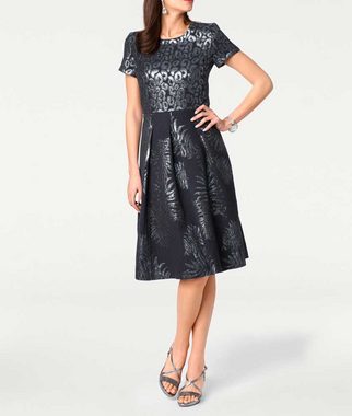 Ashley Brooke by heine Shirtkleid Ashley Brooke Damen Designer-Jacquardkleid, blau