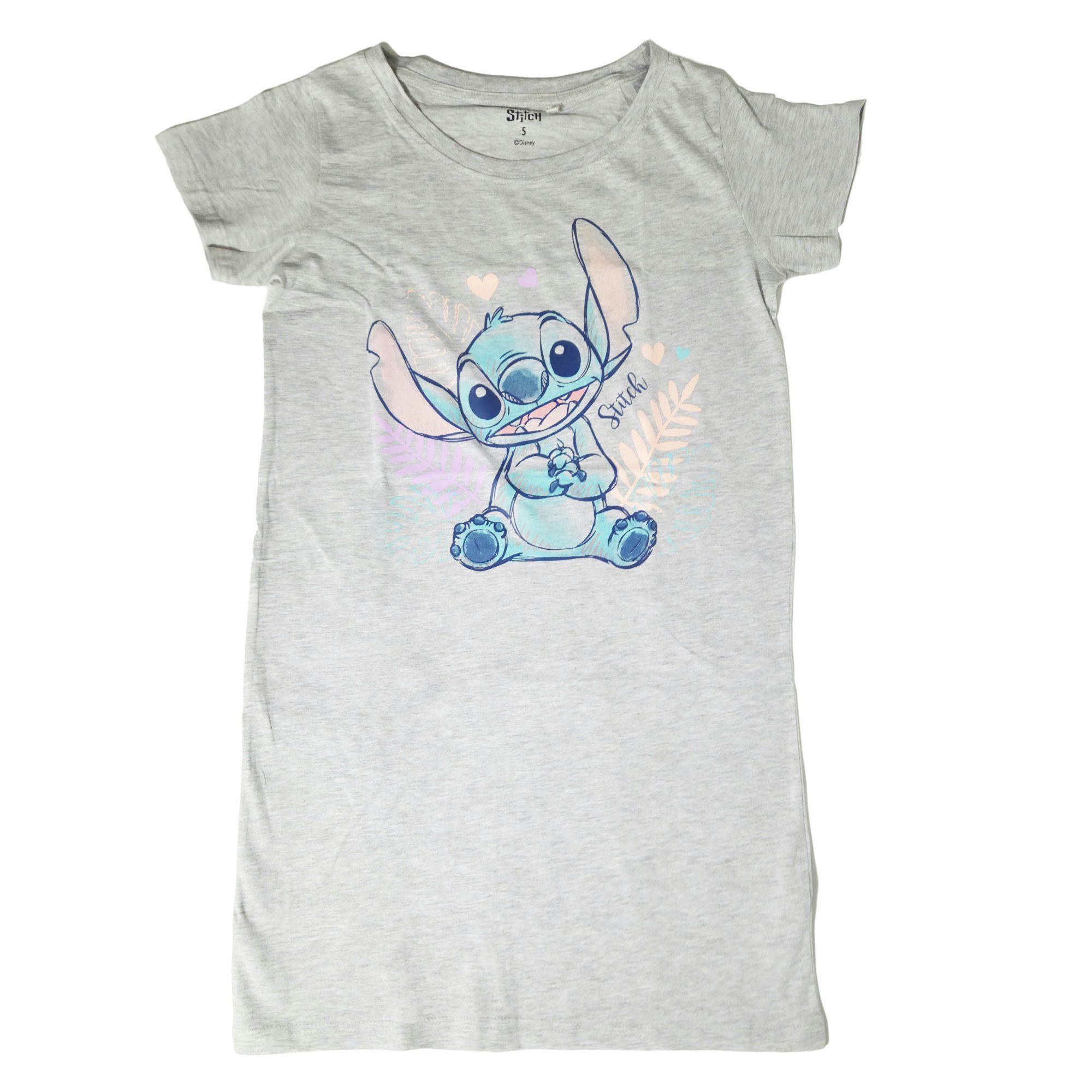 Disney Pyjamaoberteil Disney Stitch Damen kurzarm günstig online kaufen