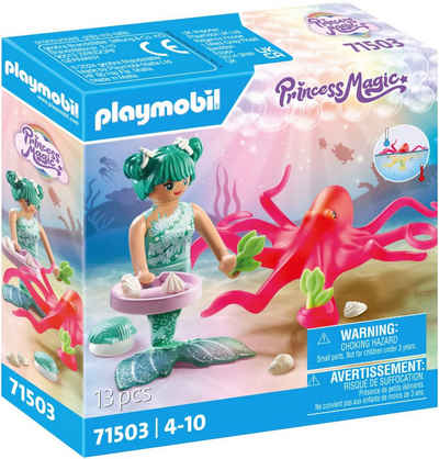 Playmobil® Konstruktions-Spielset Meerjungfrau mit Farbwechselkrake (71503), Princess Magic, (13 St), Made in Europe