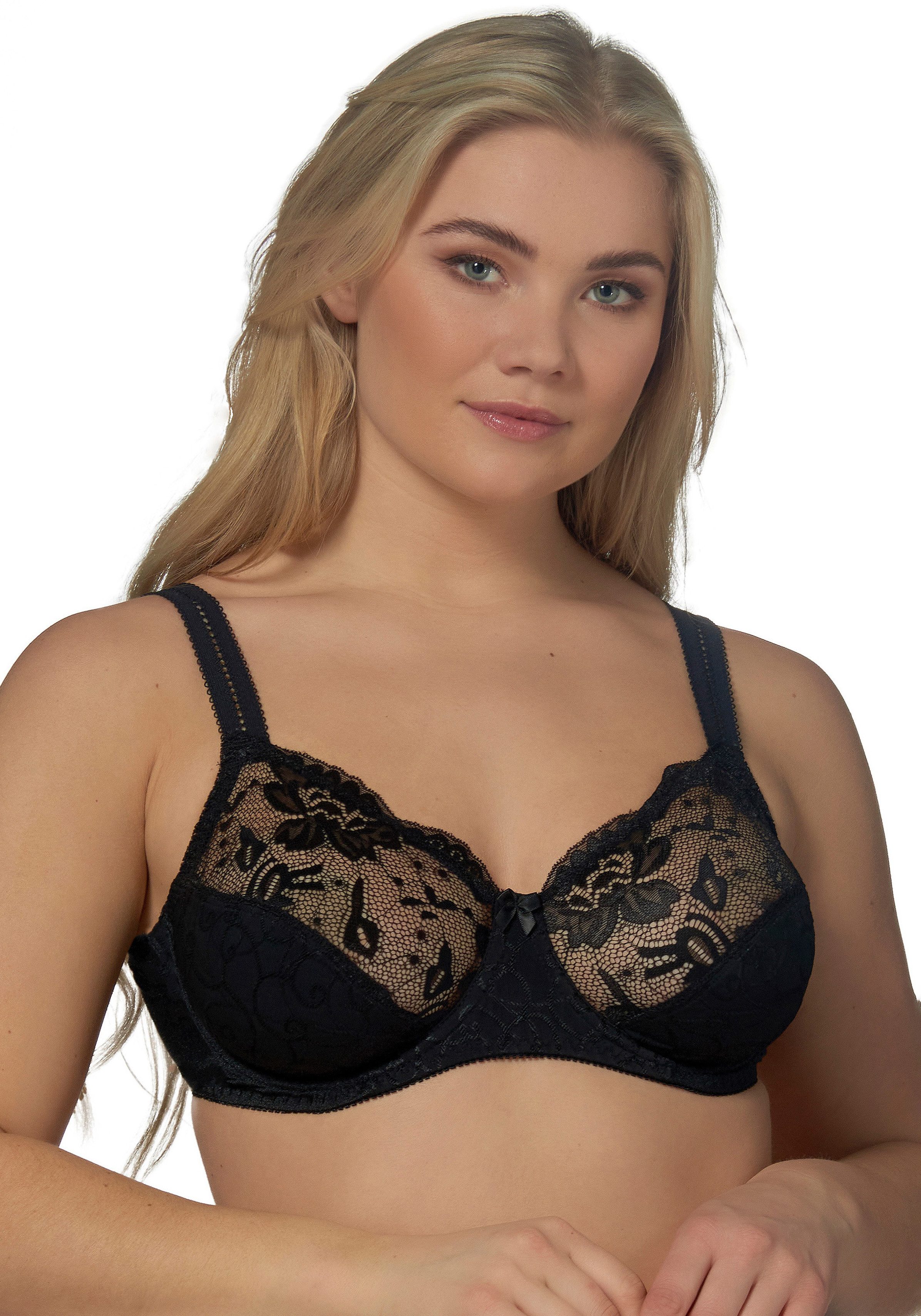 Elbrina Bügel-BH EMBROIDERY breite Träger, ohne Schale, mit Bügel, mit Spitze, feminin