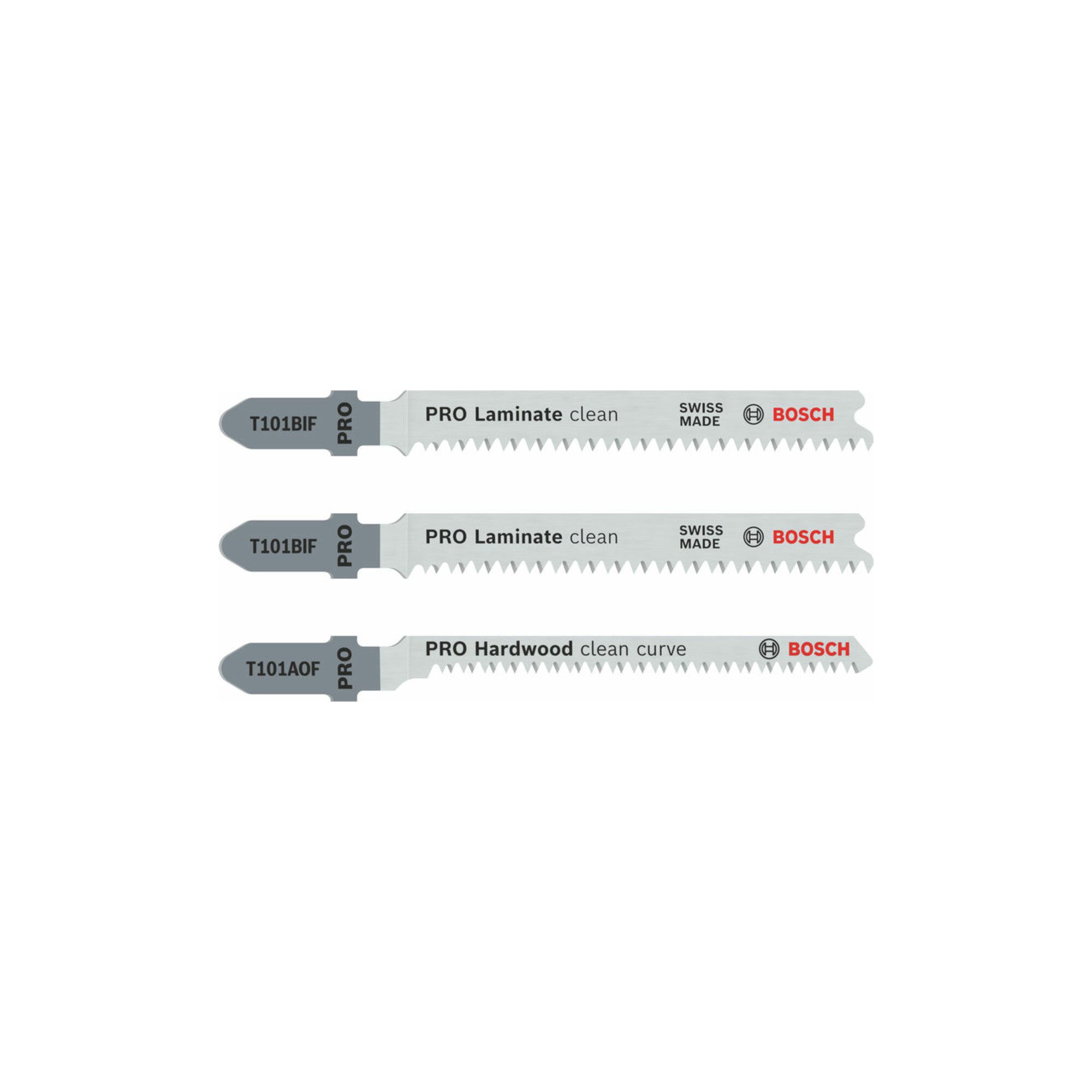 Bosch Professional Stichsäge Bosch Stichsägeblatt-Set Special for Laminate 3-teilig Einnockenschaft