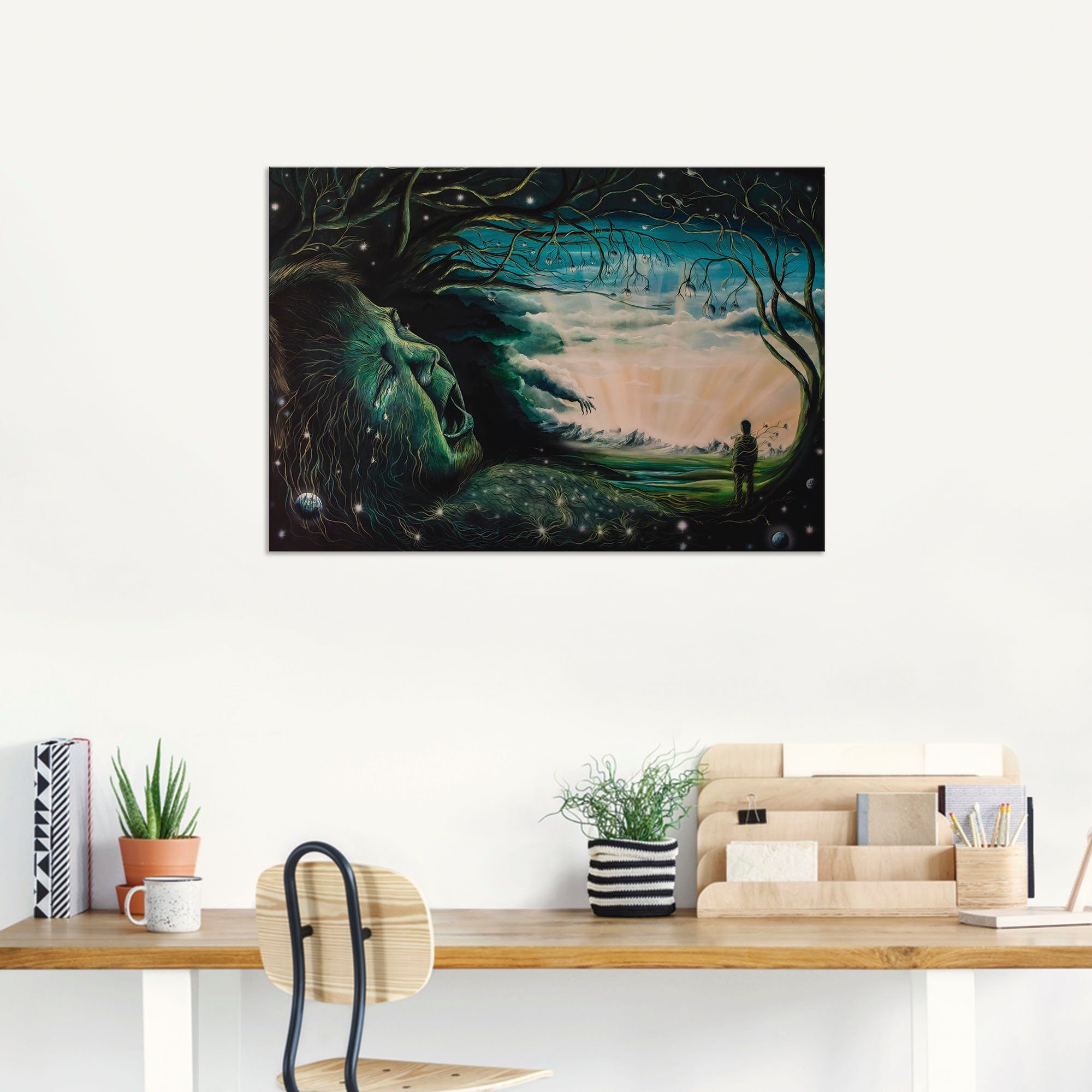 Artland Wandbild »Ohne Worte«, Dark Fantasy (1 Stück), in vielen Größen & Produktarten - Alubild / Outdoorbild für den Außenbereich, Leinwandbild, Poster, Wandaufkleber / Wandtattoo auch für Badezimmer geeignet-kaufen