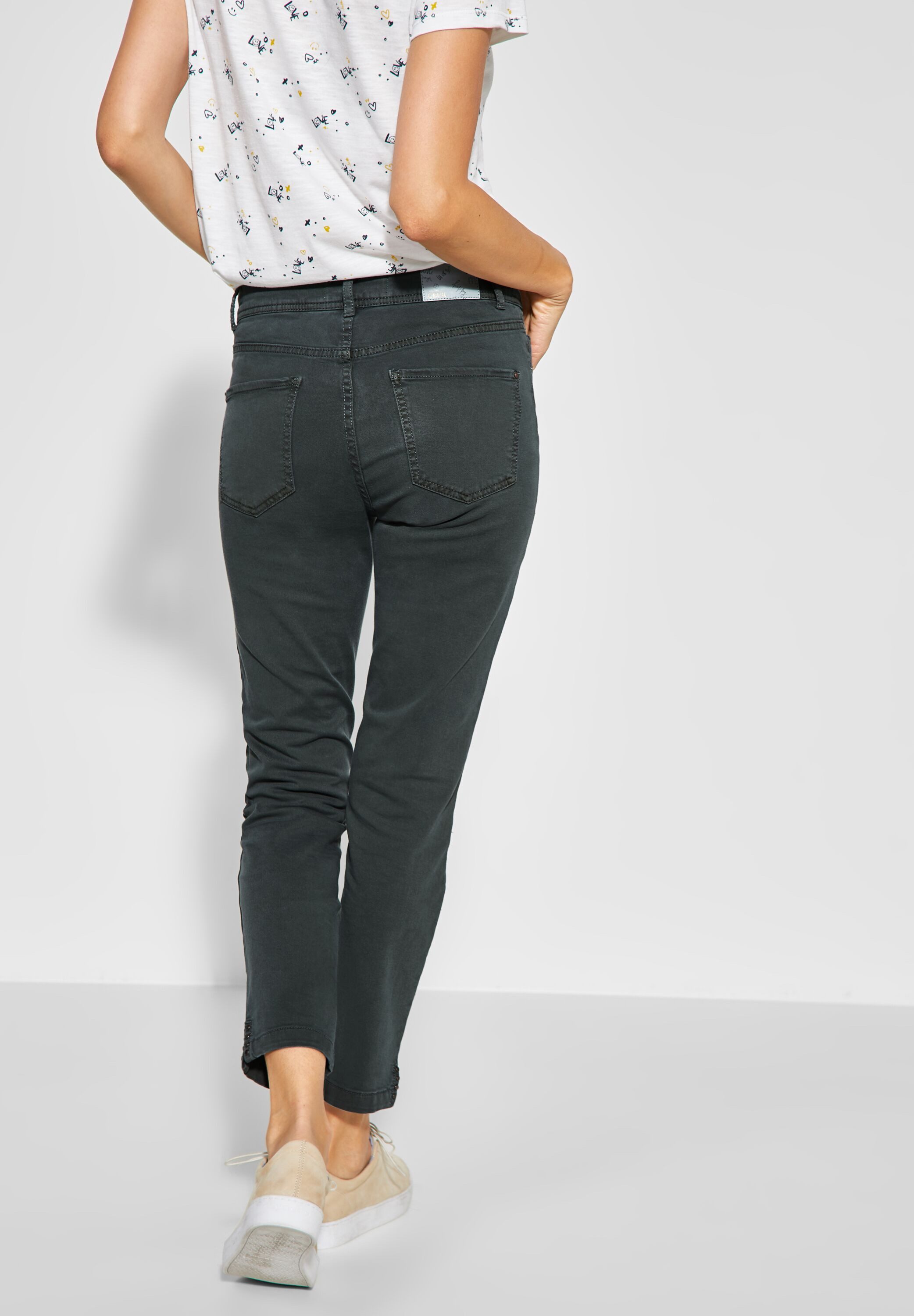 CECIL 5-Pocket-Jeans Denim mit Nieten Toronto