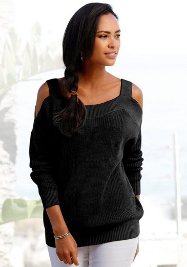 LASCANA Strickpullover mit Cut-outs